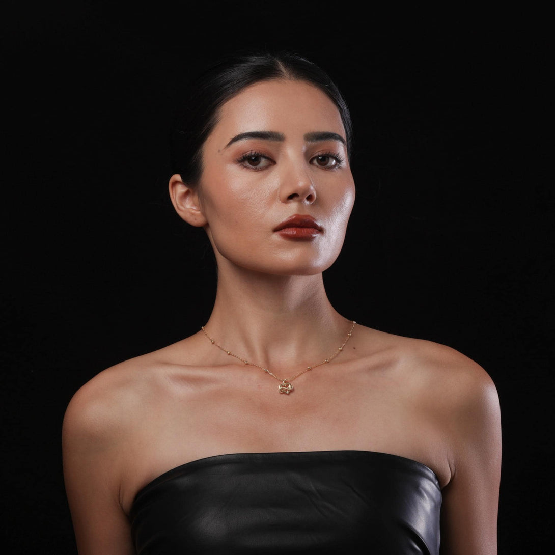 18K Gold Plated The Eternal Love Om Mani Padme Hum Necklace