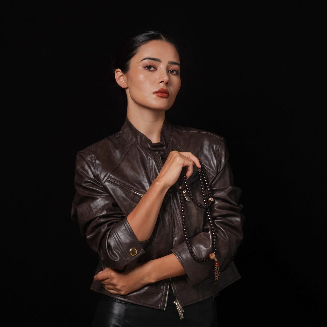 Black Bodhi 108 Mala Beads Necklace