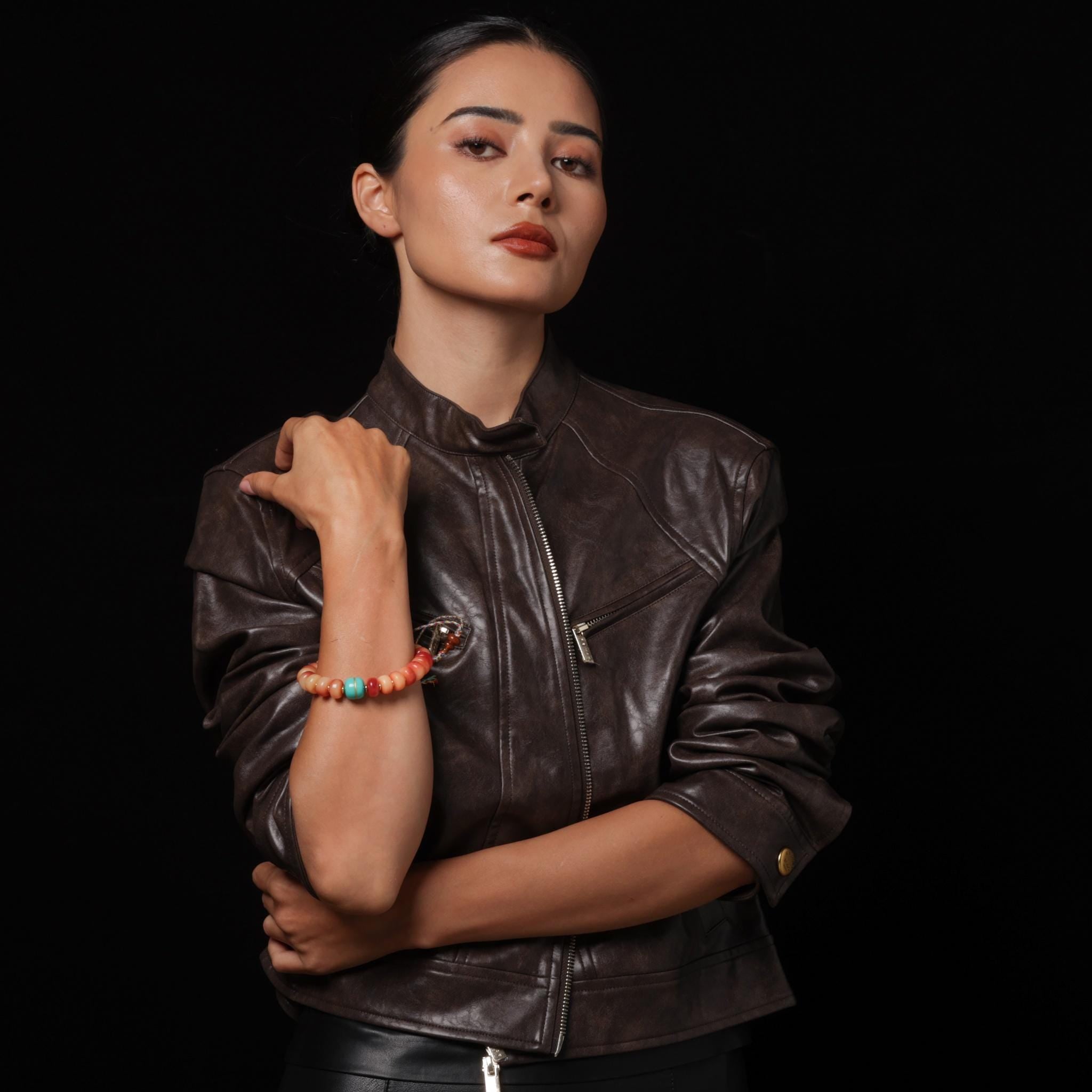 Bone Bracelet Turquoise Diz bead