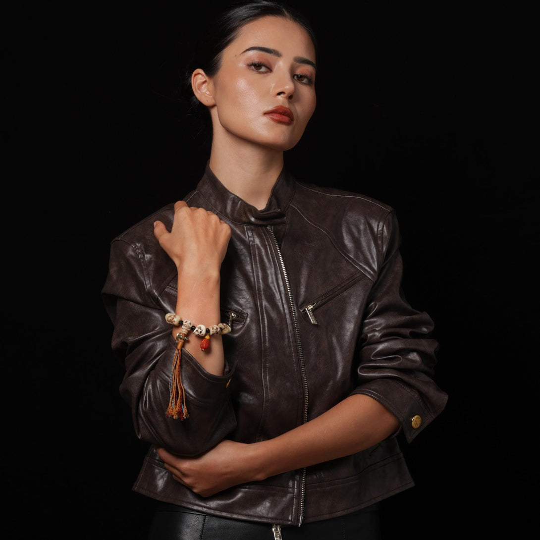 Bone Skull Bracelet Tibetan Charnel Ground