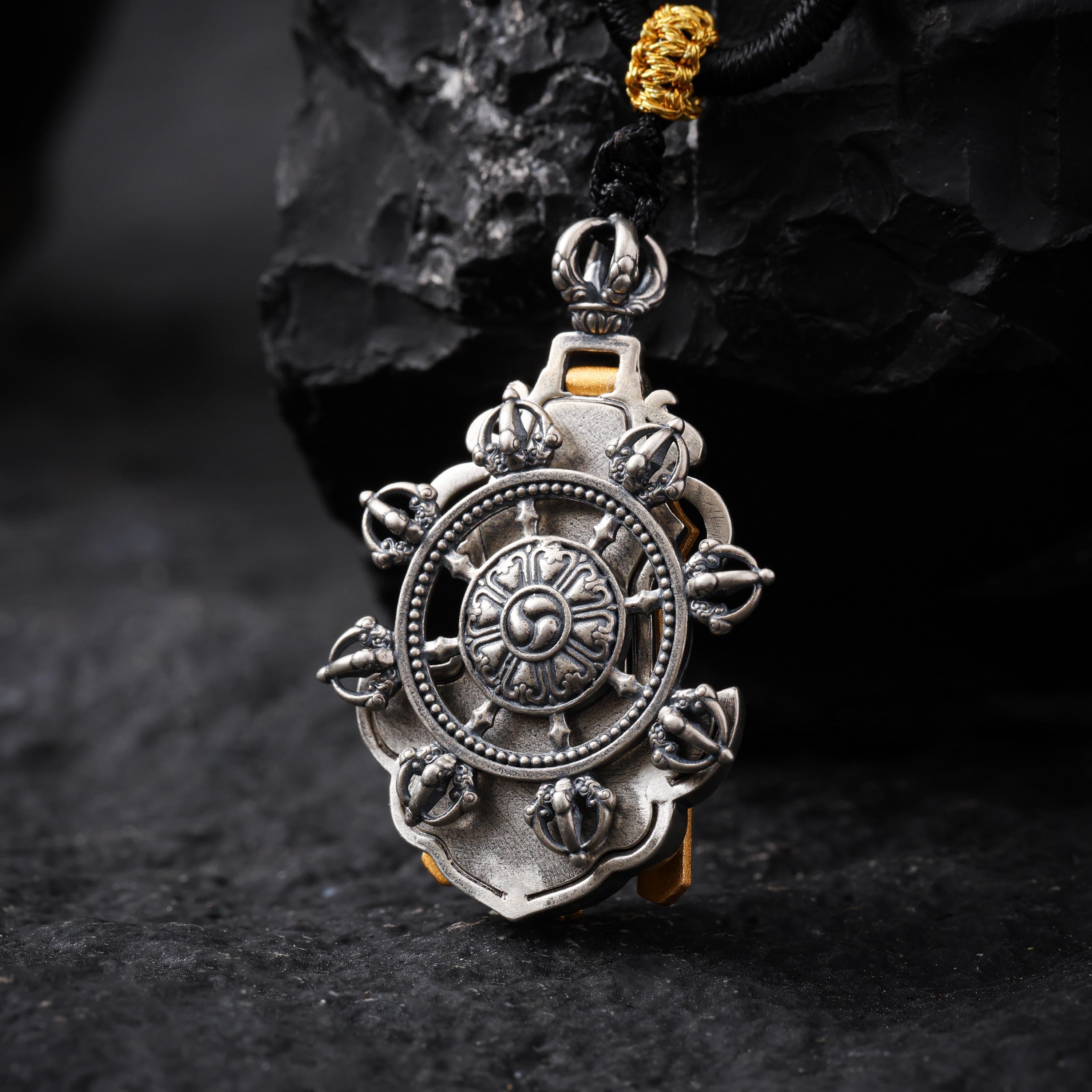 18K Gold-Plated Fortune Pendant