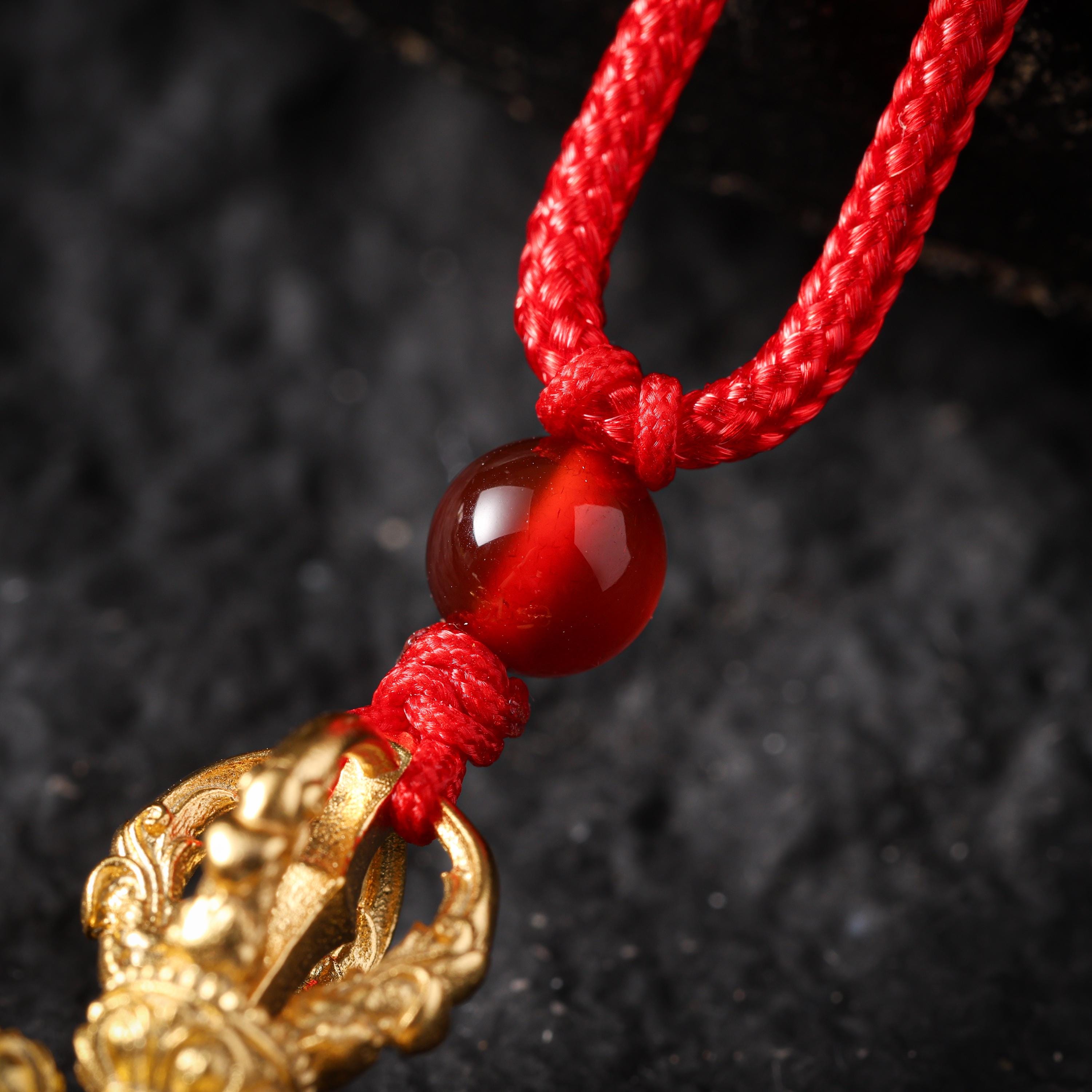 Cross Vajra Pendant Brass Tibetan Amulet