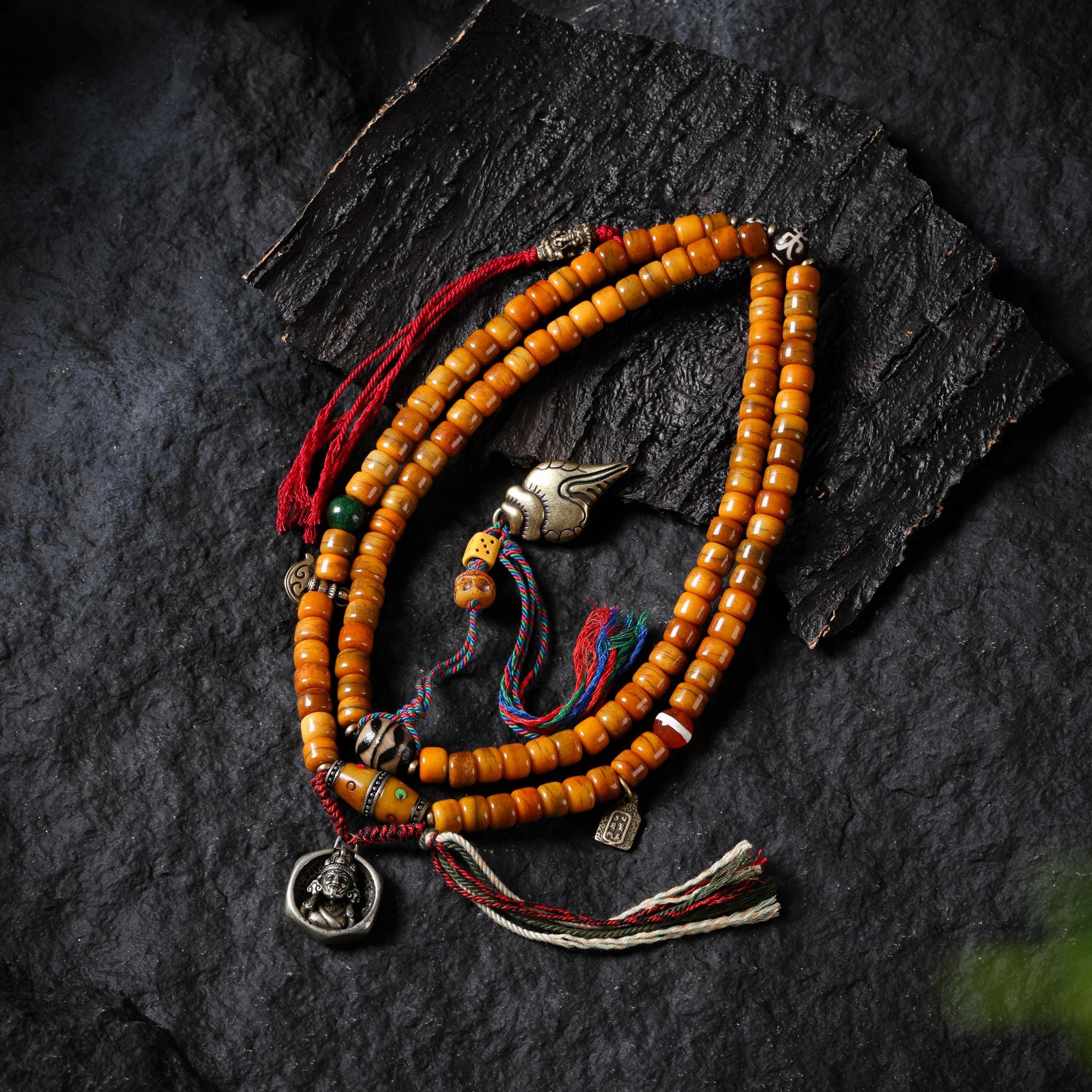 Bone Necklace 108 Mala Beads