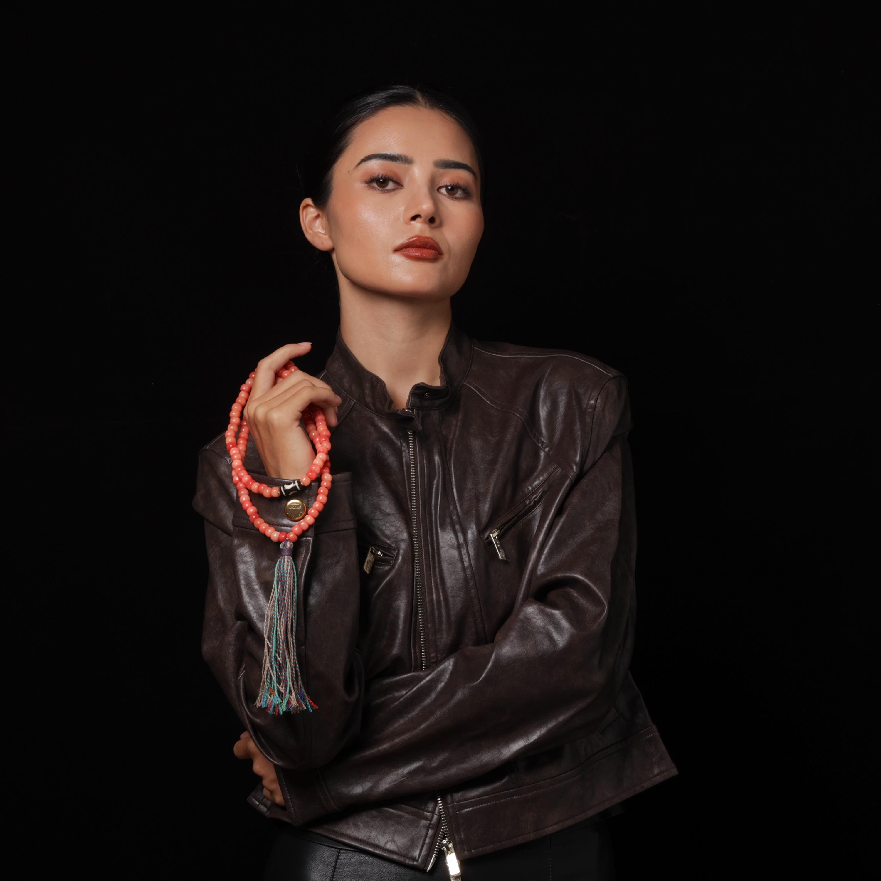 Bone Necklace 108 Dzi Mala Beads