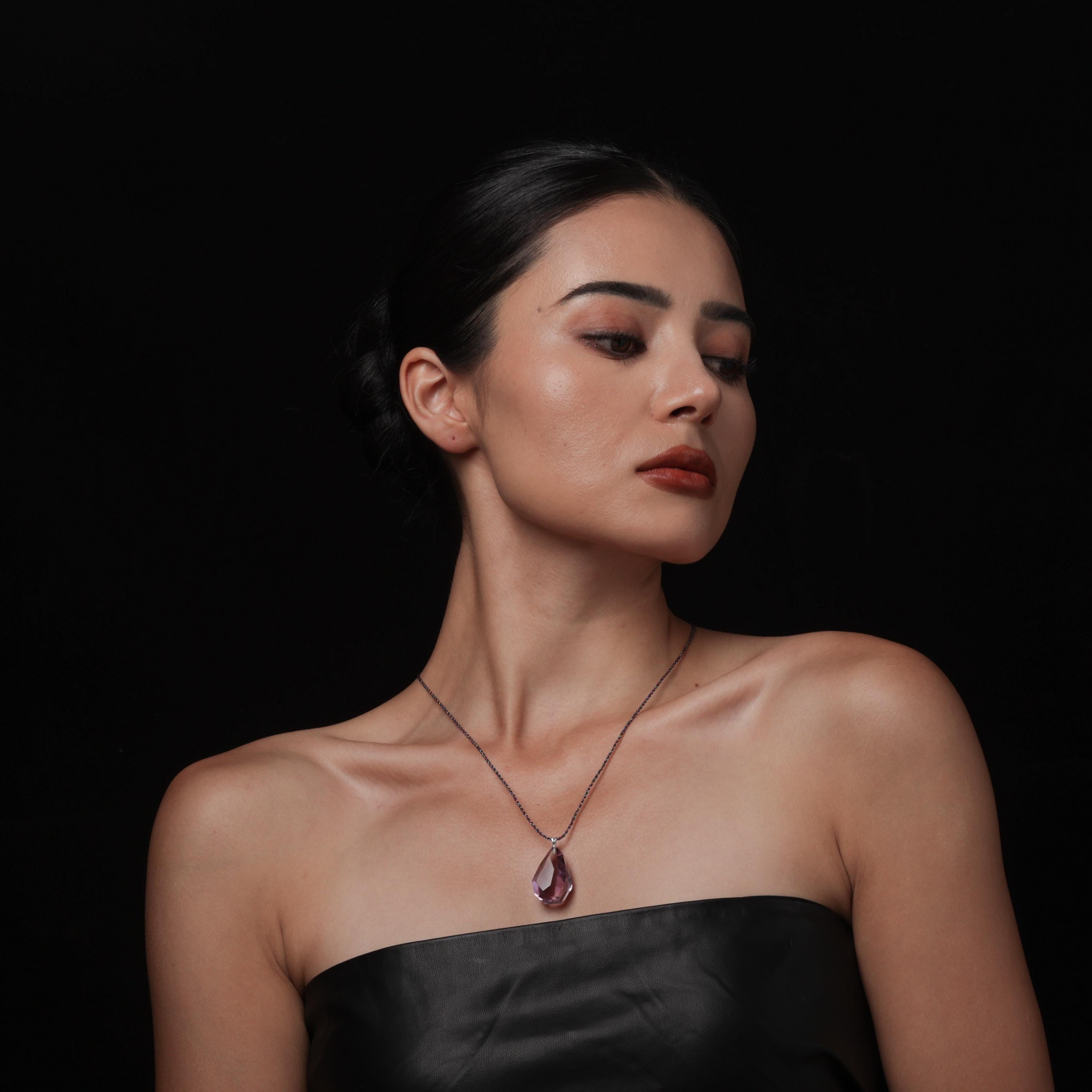 Amethyst Natural Super Seven Crystal Necklace