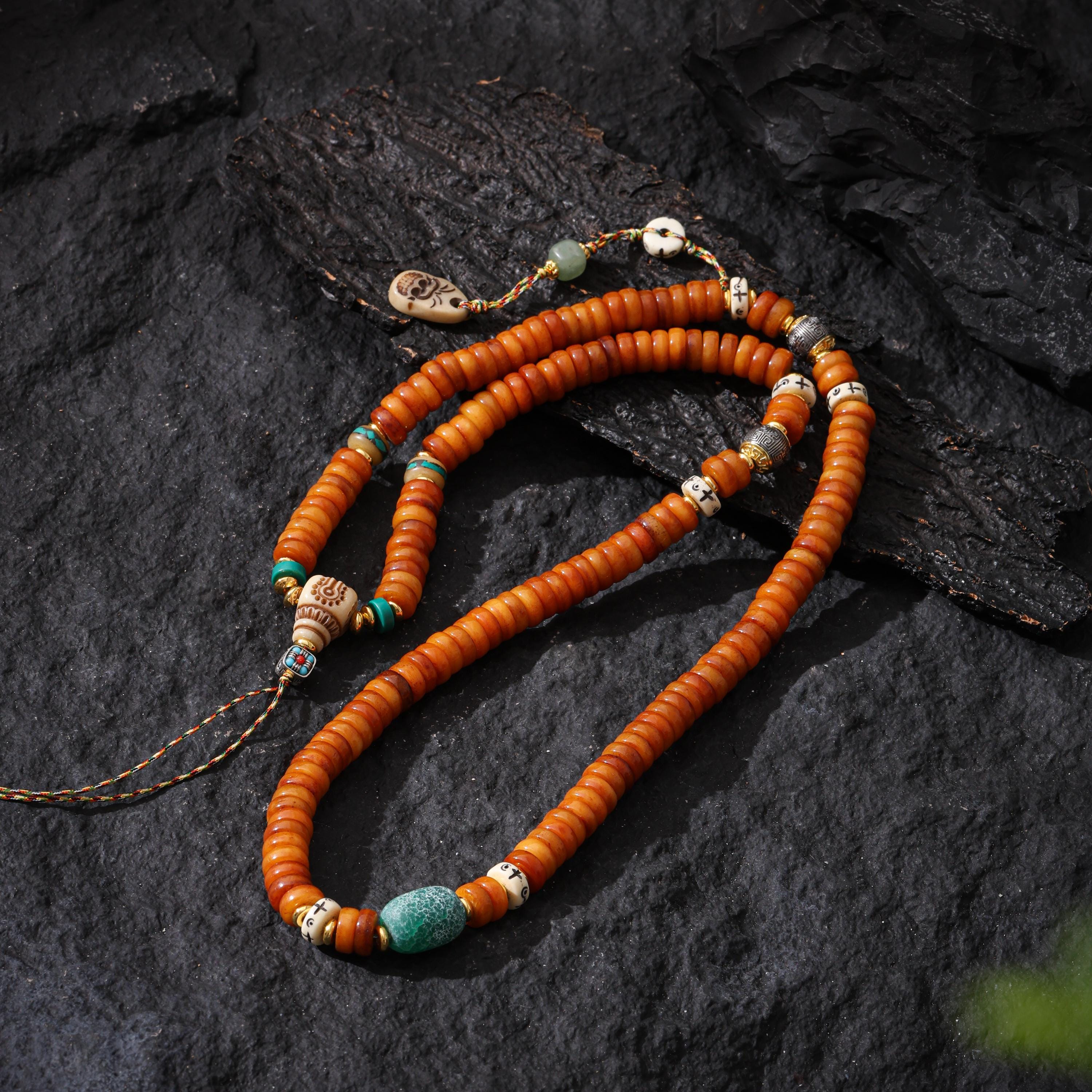 Bone Necklace 108 Mala Beads