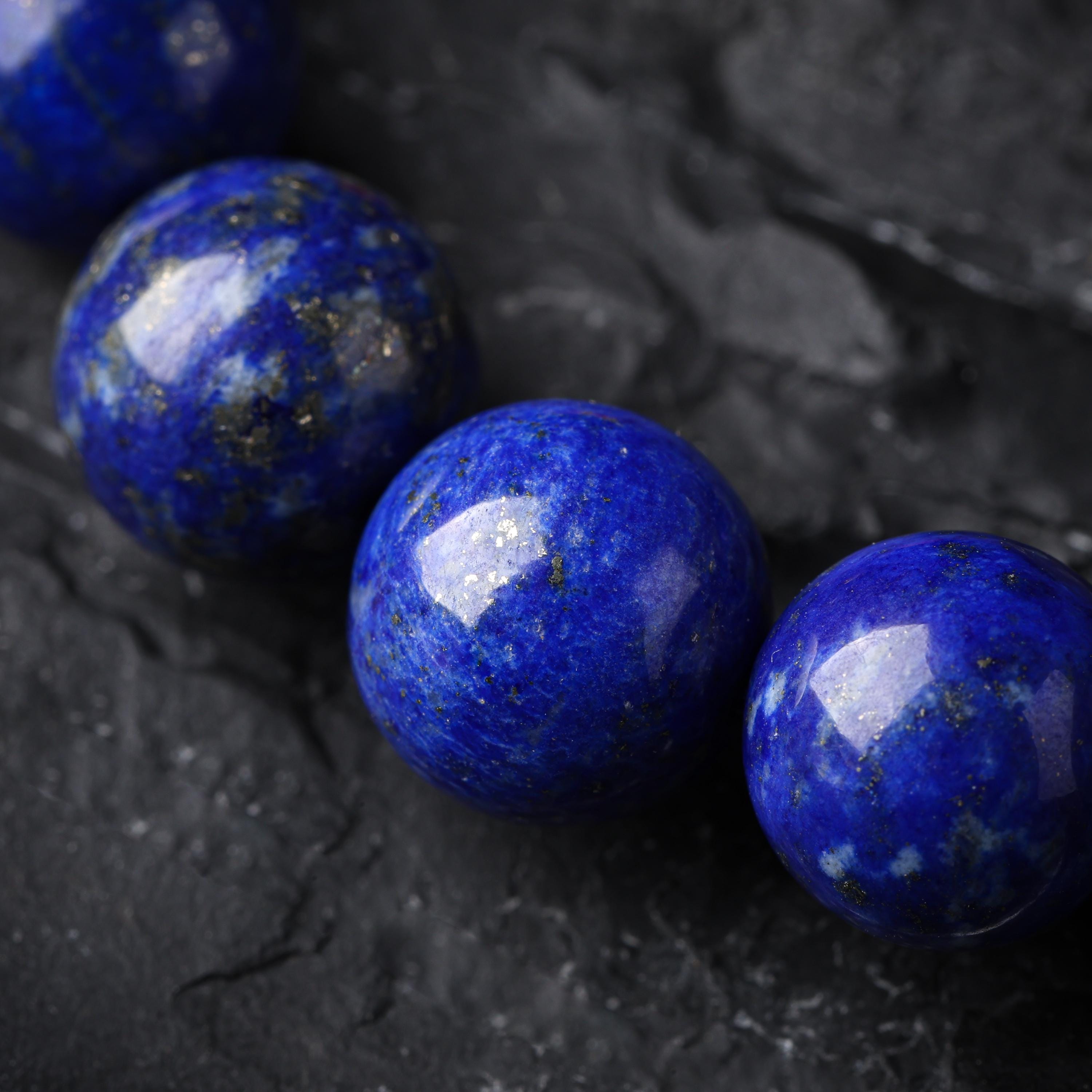 Lapis Lazuli bracelet with Red Agate Gold-plated