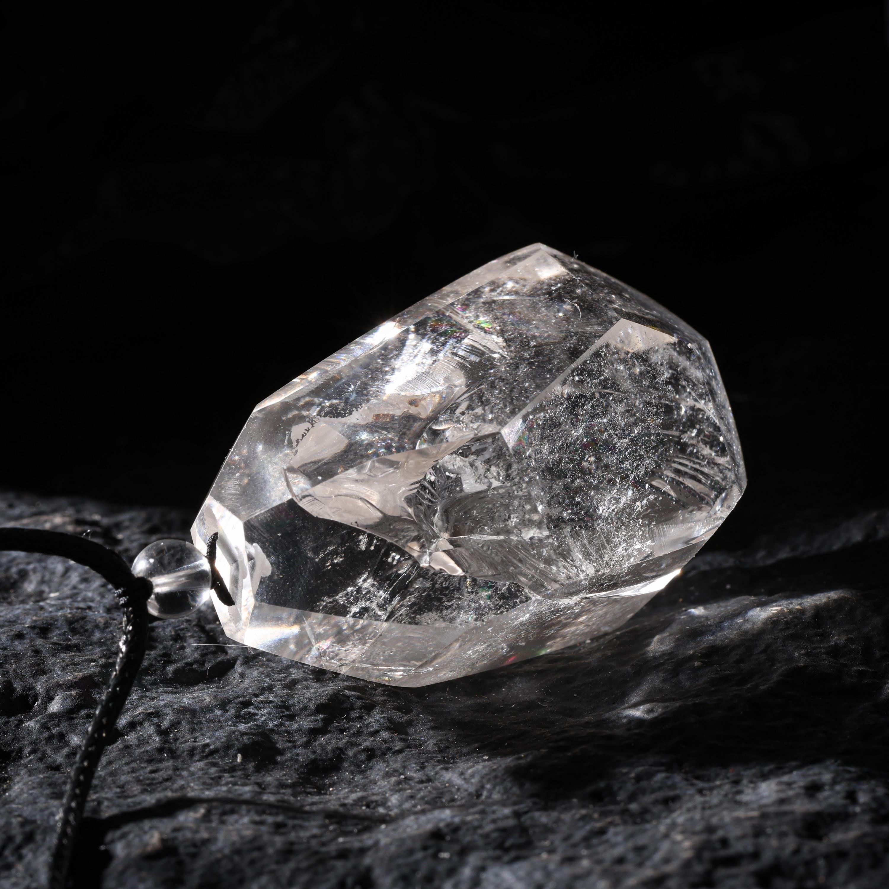 Natural Clear Quartz Pendant Necklace