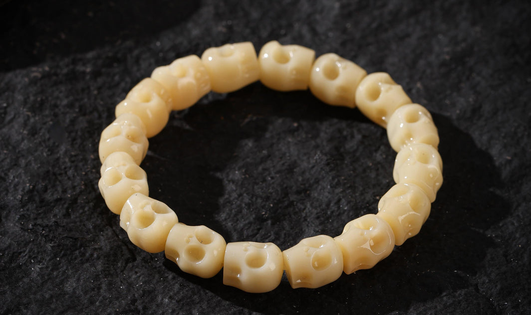 Yak Bone Skull Bracelet