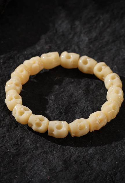 Yak Bone Skull Bracelet
