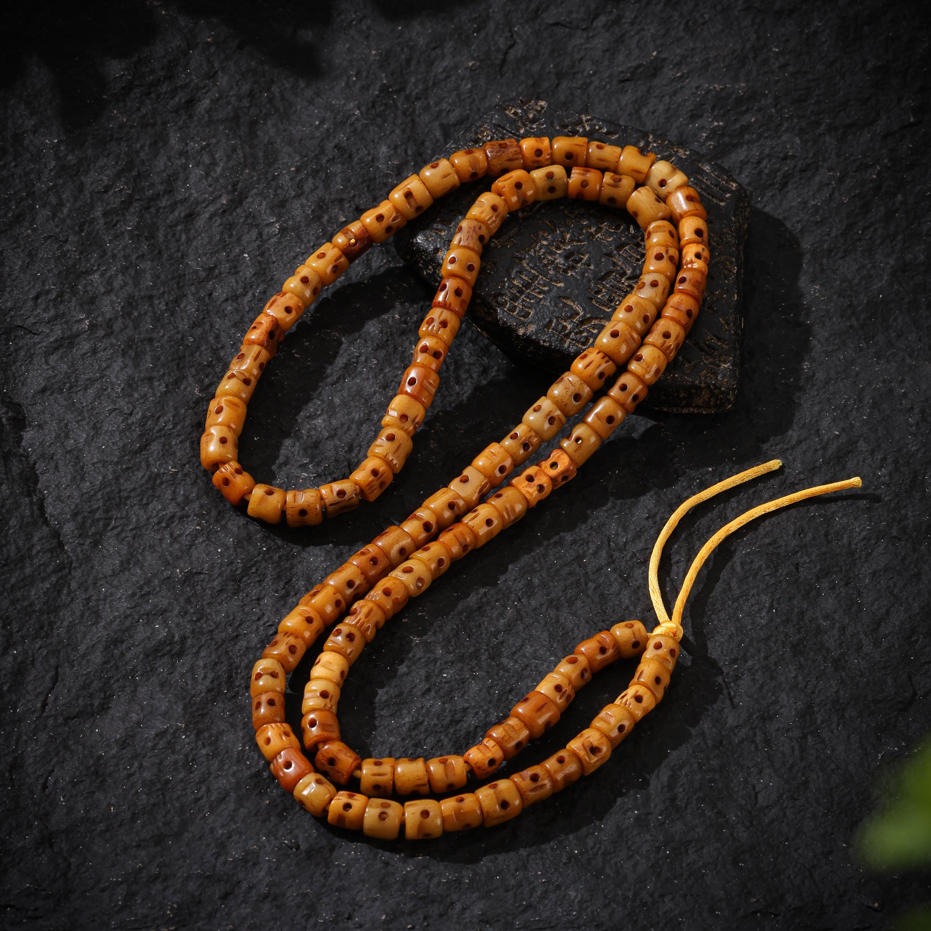 Bone Skull Necklace 108 Beads Necklace