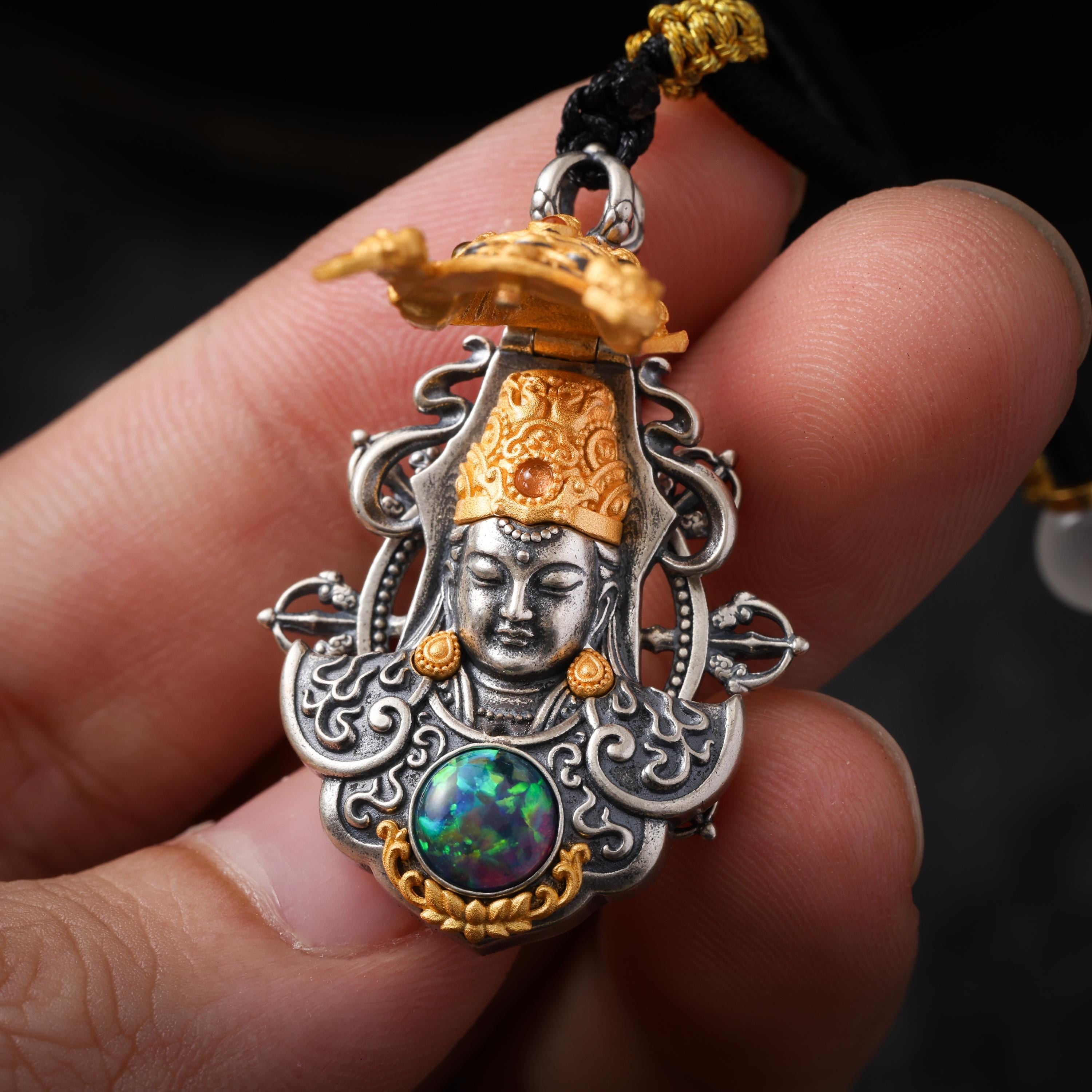 18K Gold-Plated Fortune Pendant