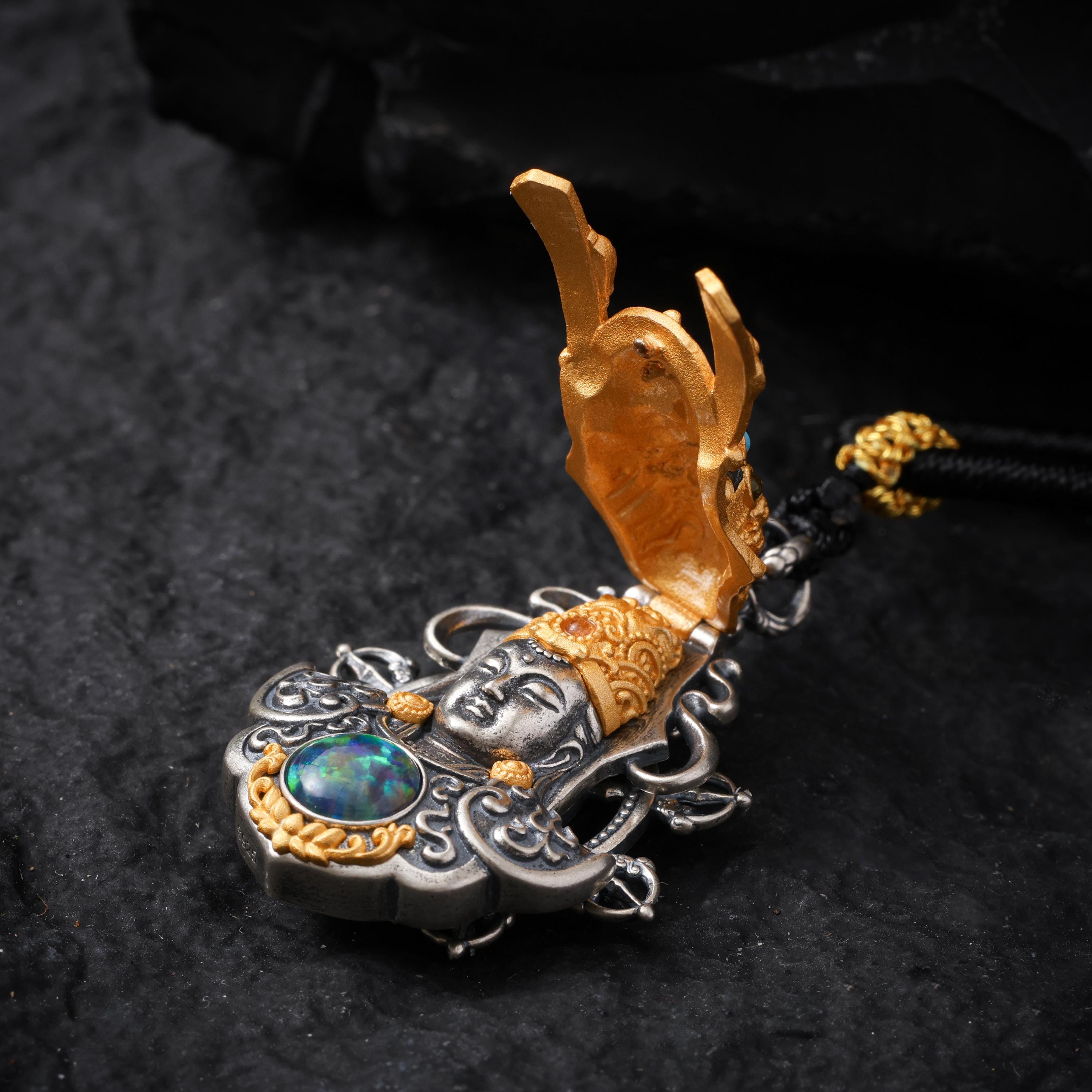 18K Gold-Plated Fortune Pendant