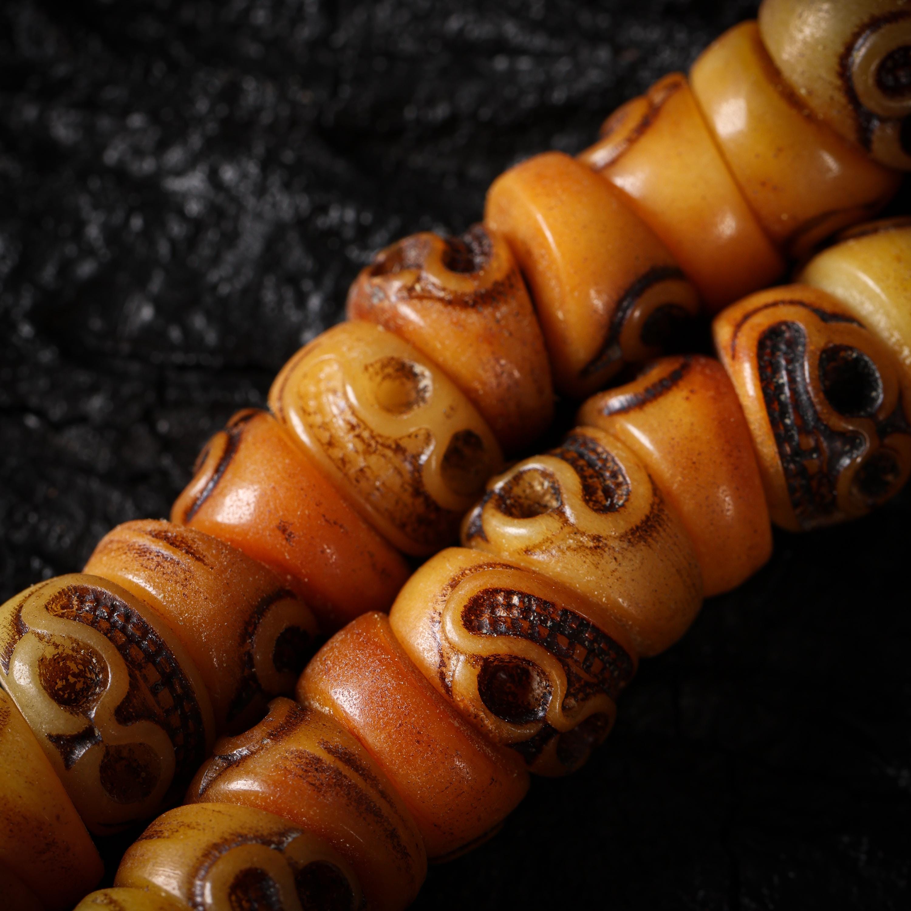 Bone Smiling Skull Necklace