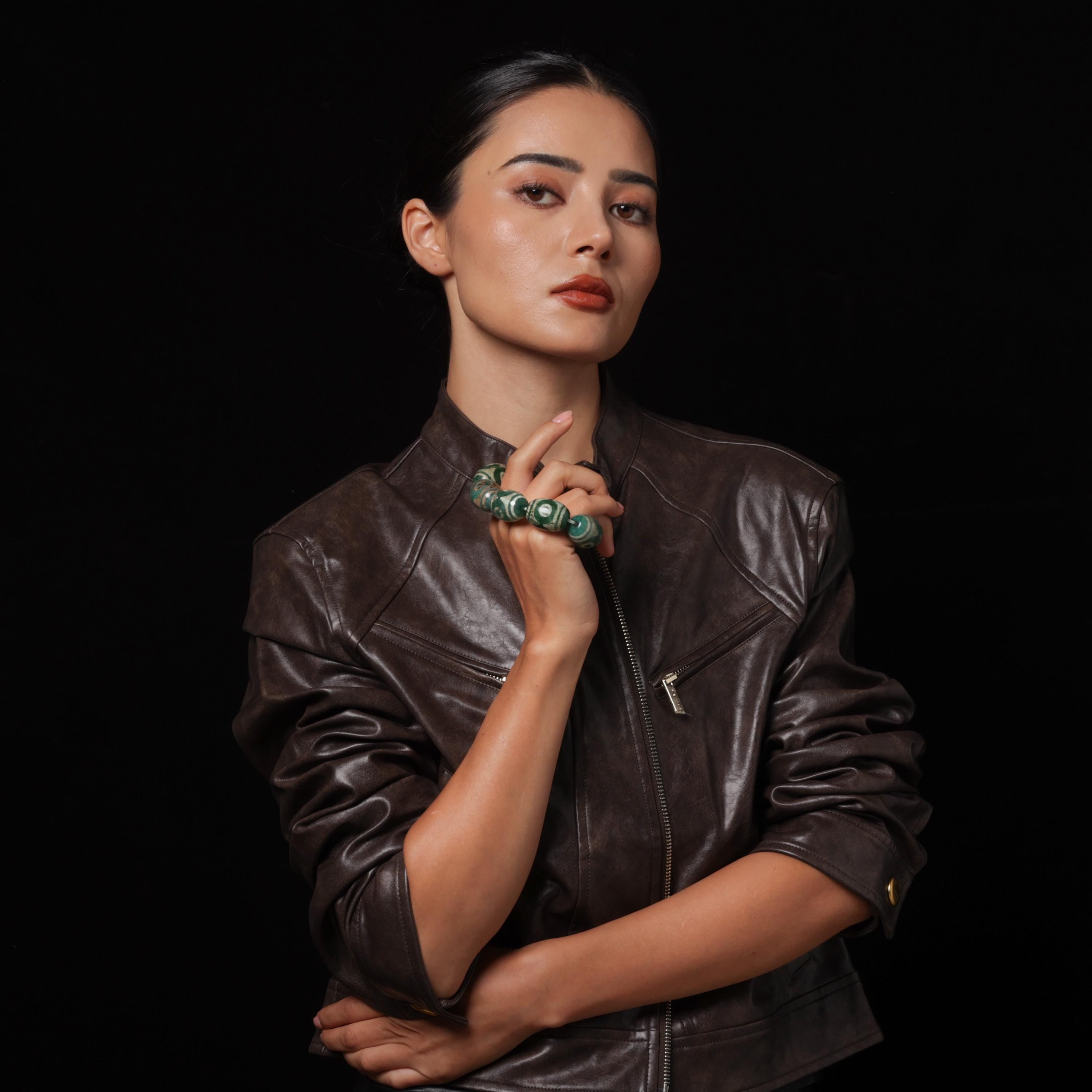 Tibetan Three-Eyed Dzi Beads Bracelet