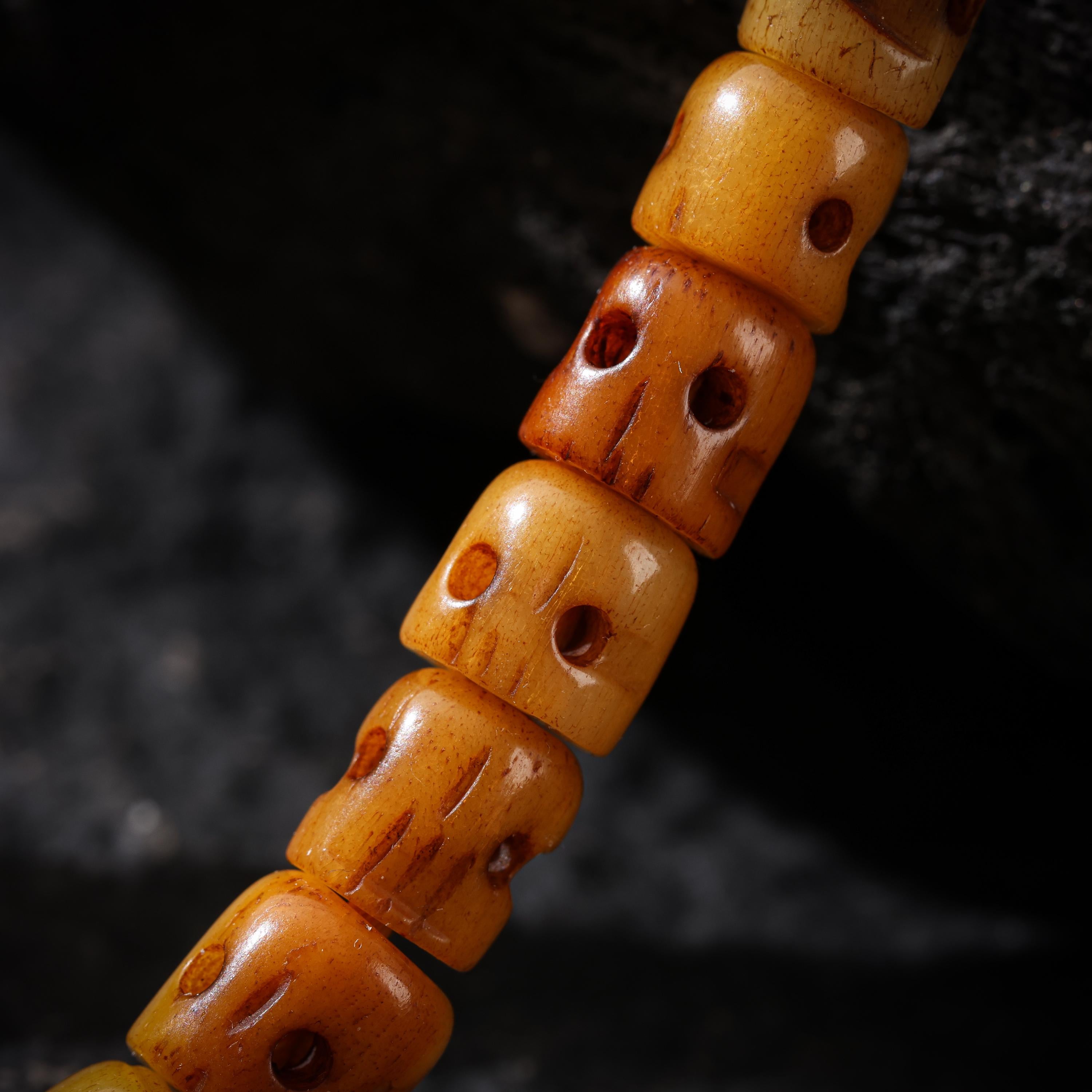 Bone Skull Necklace 108 Beads Necklace