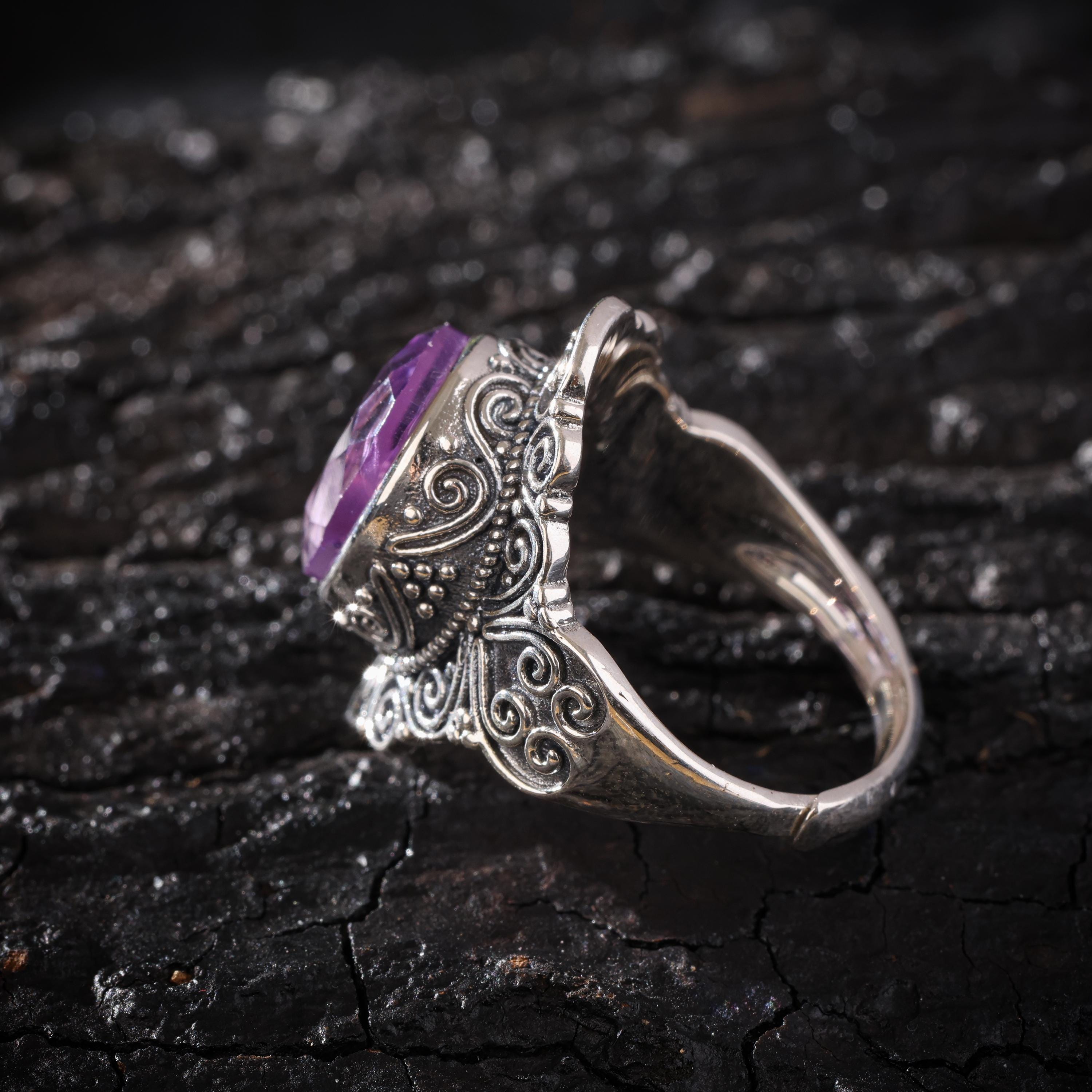 Natural Amethyst Ring