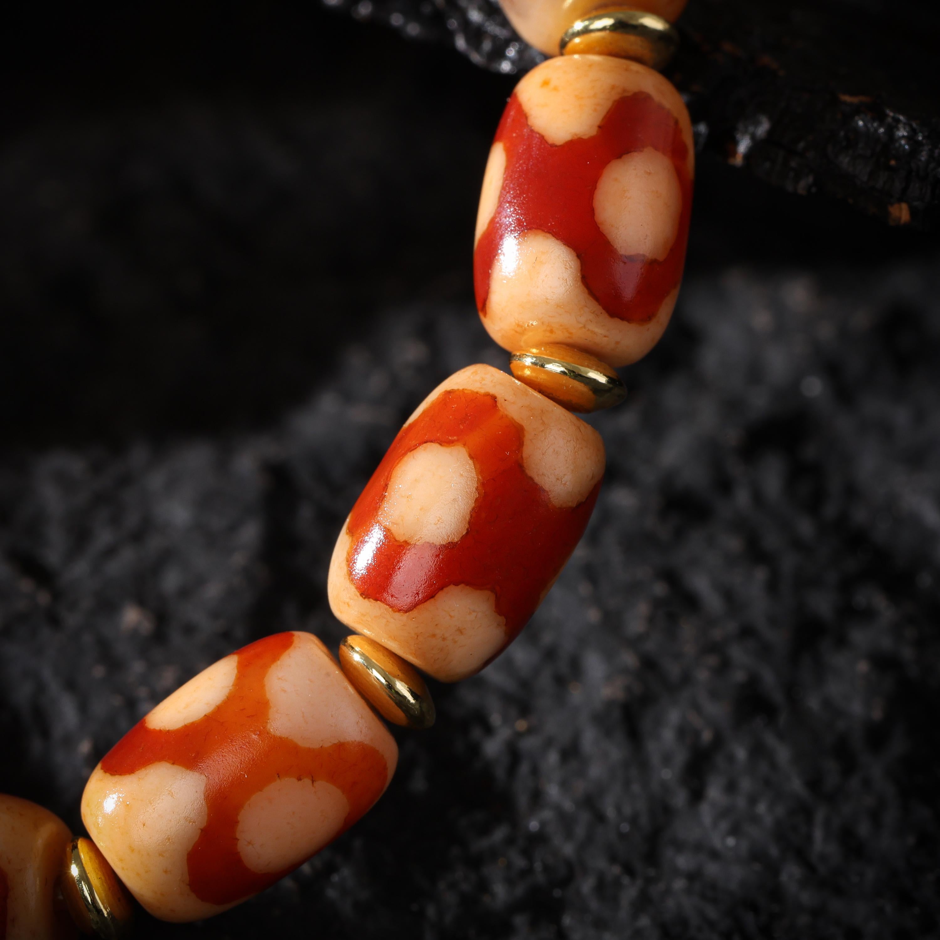 Mala Bracelet One-Eyed Dzi Sardonyx