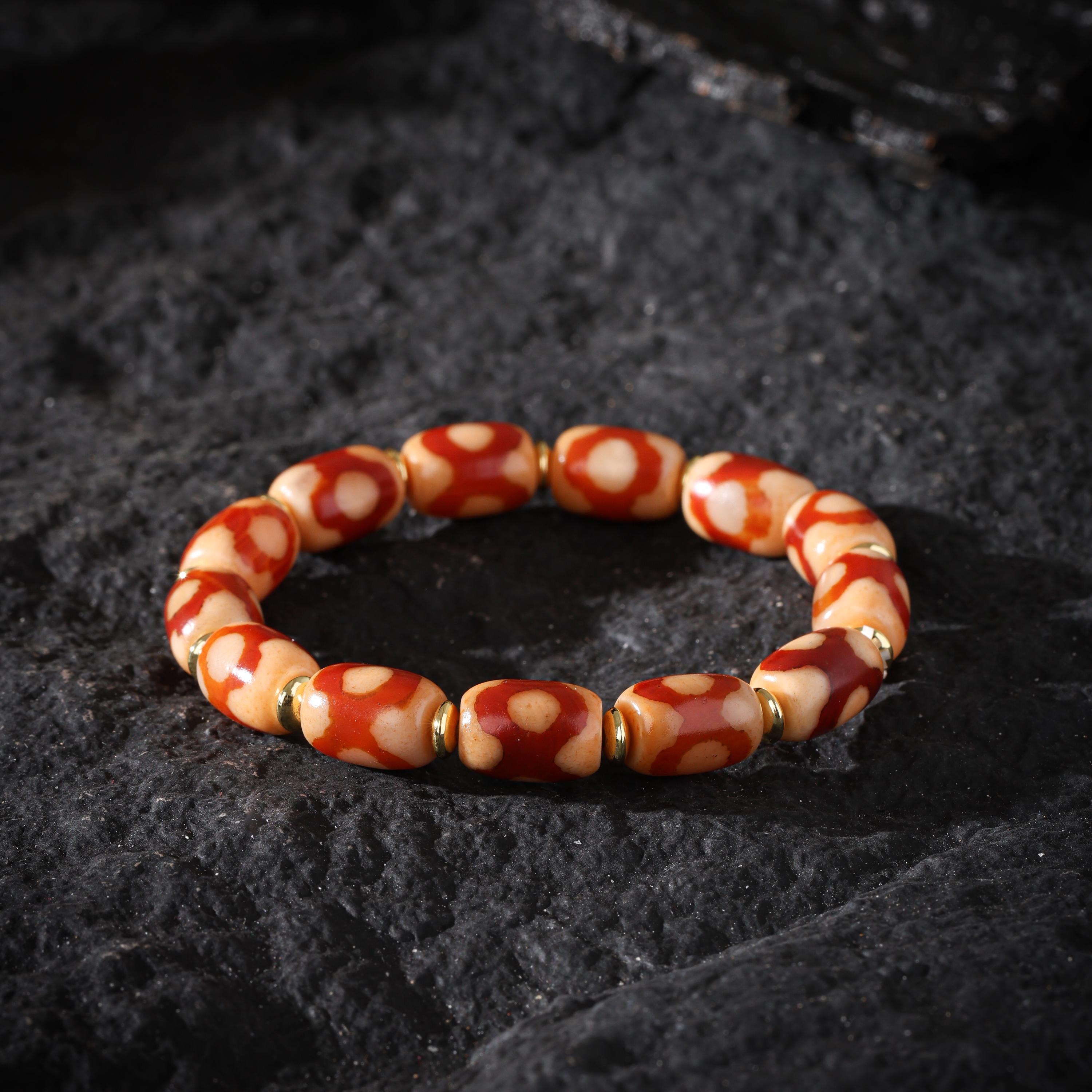 Mala Bracelet One-Eyed Dzi Sardonyx