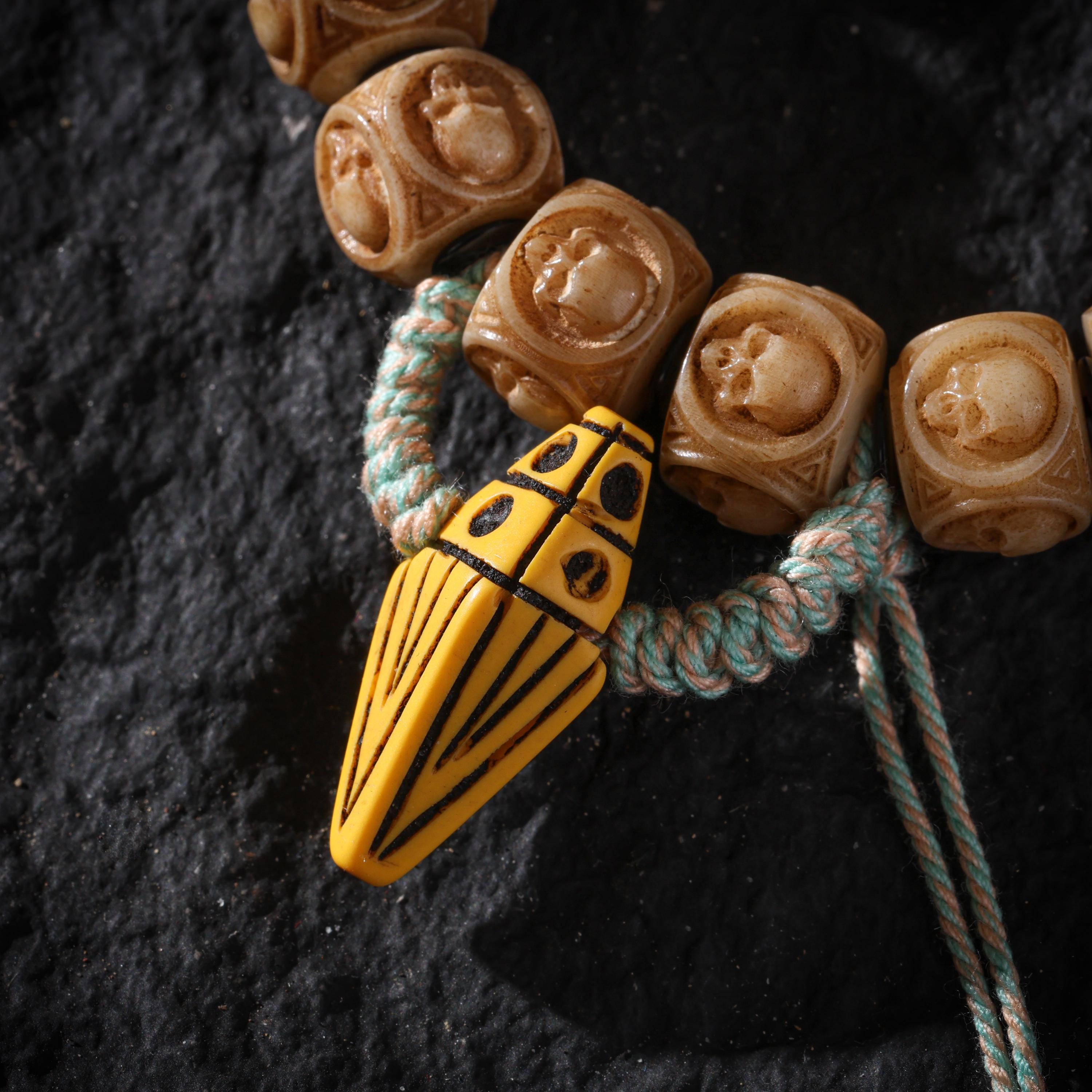 Yak Bone Skull Bracelet