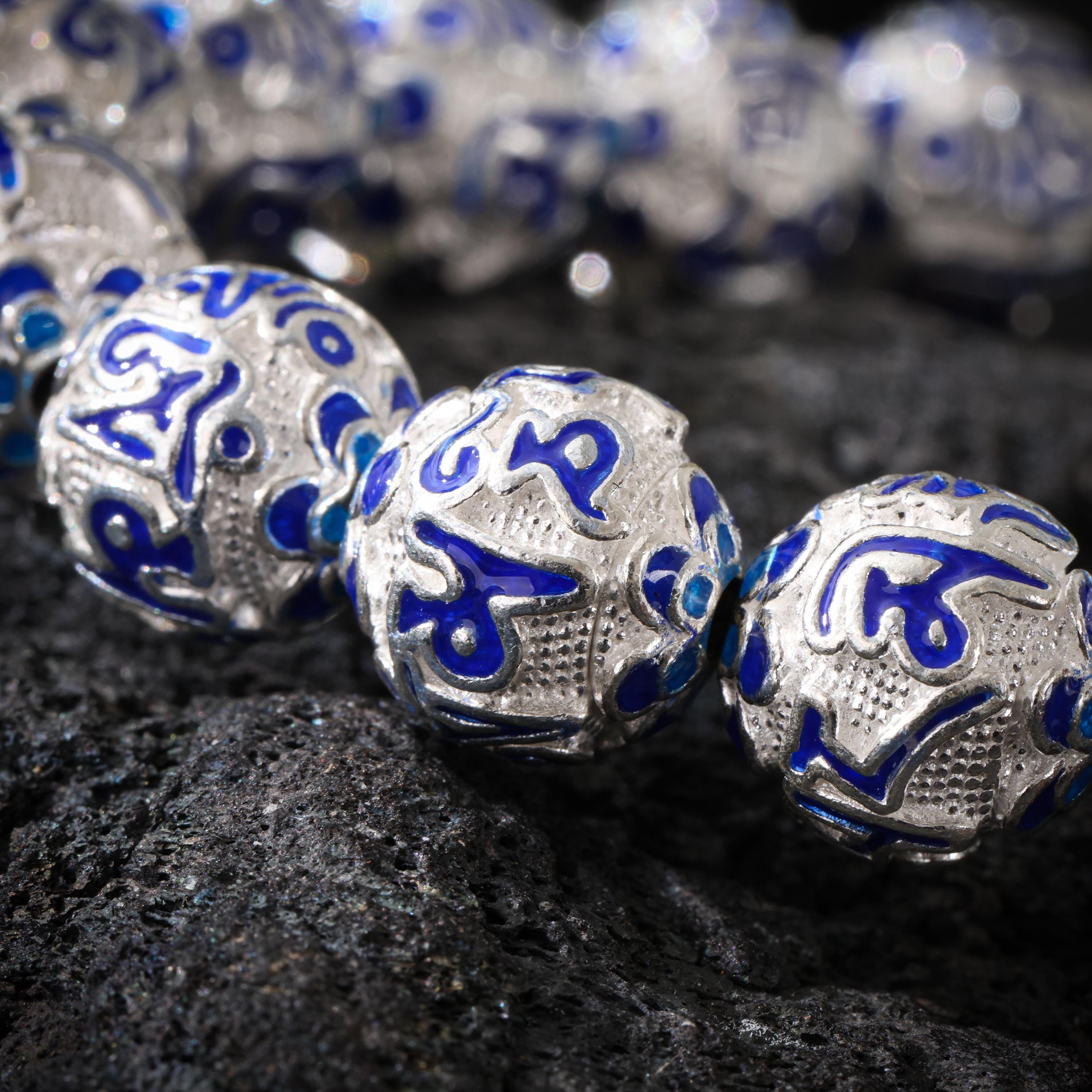 Tibetan Om Silver Bracelet