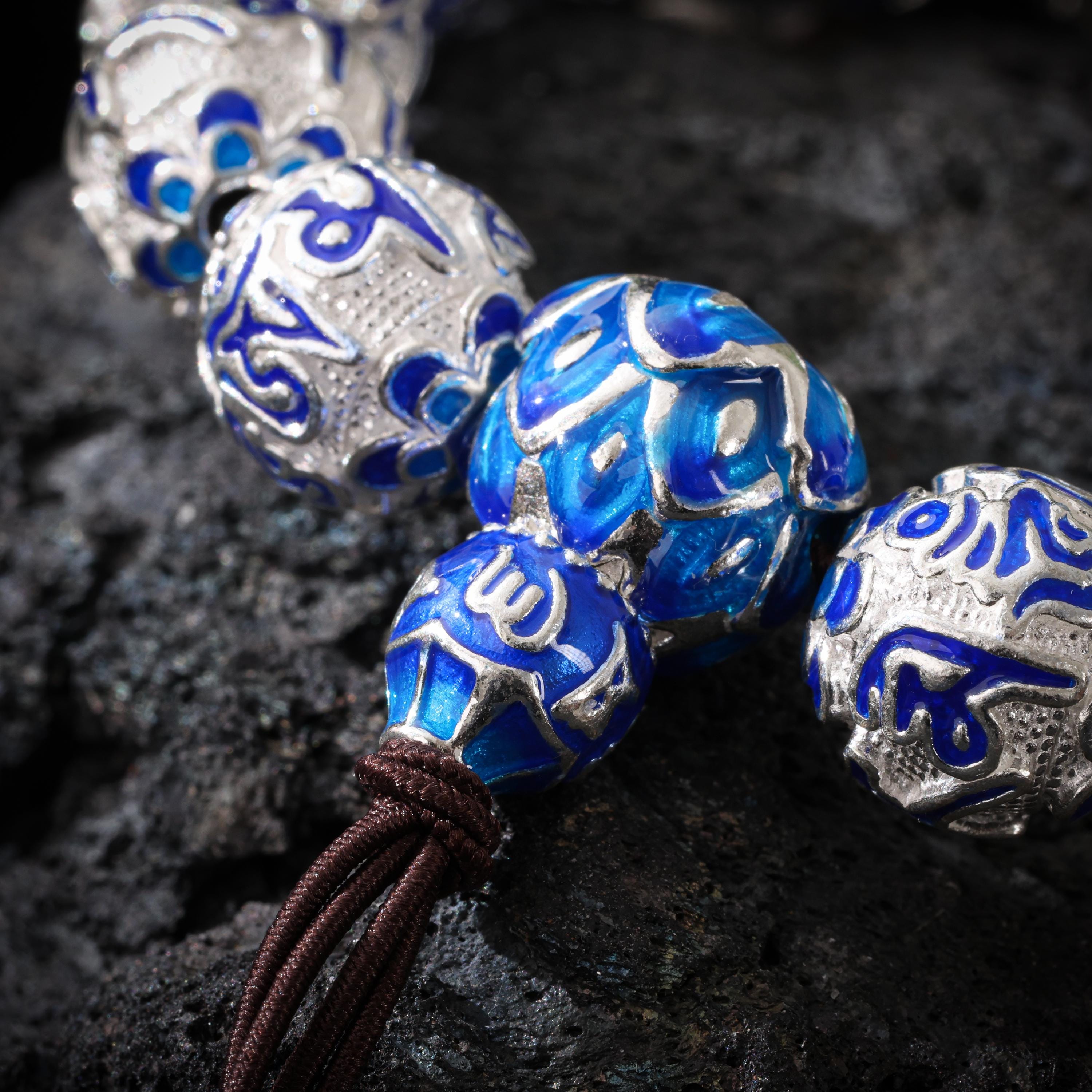 Tibetan Om Silver Bracelet