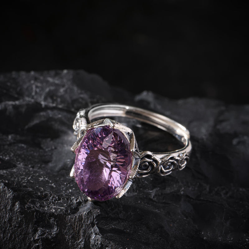Amethyst Statement Ring
