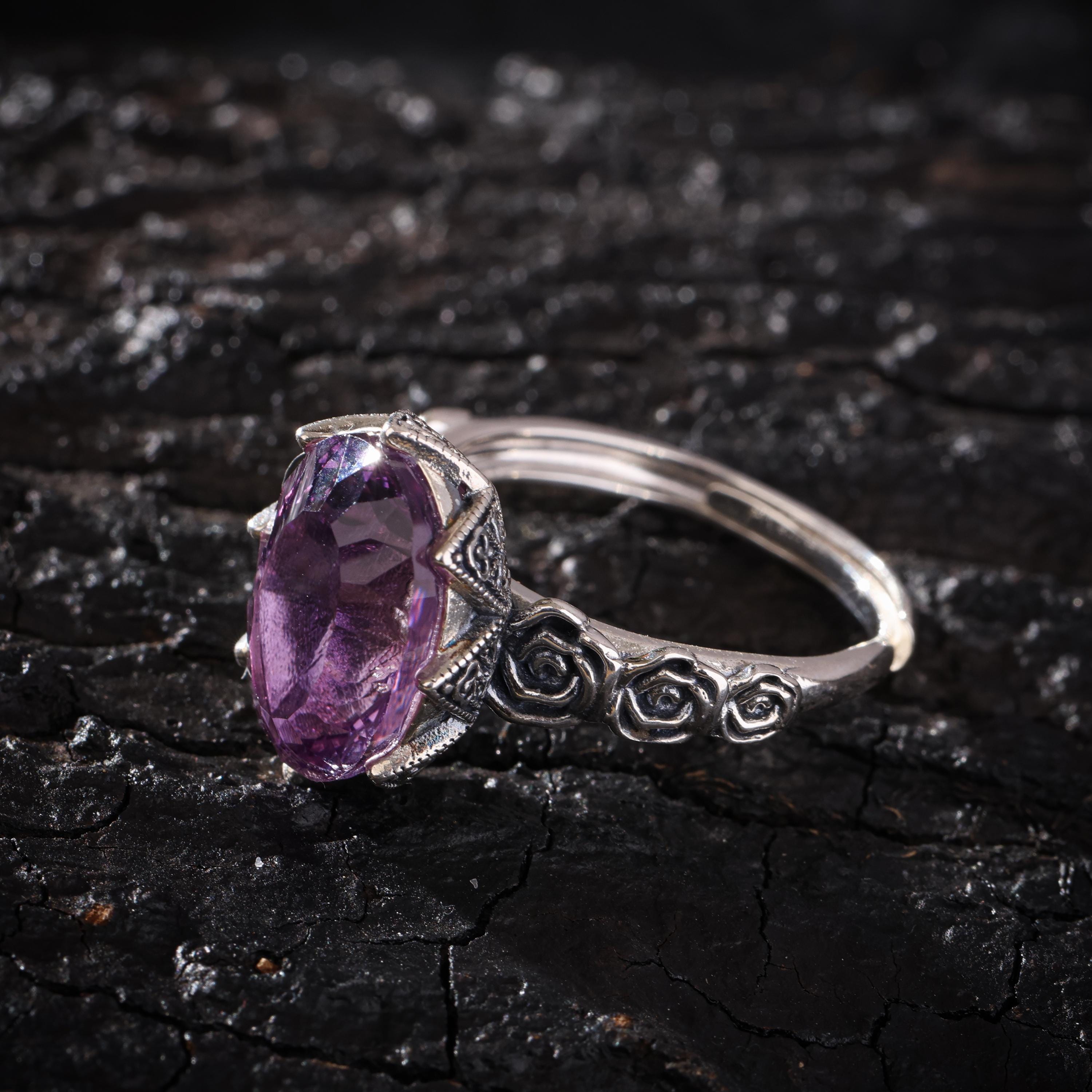 Natural Amethyst Ring