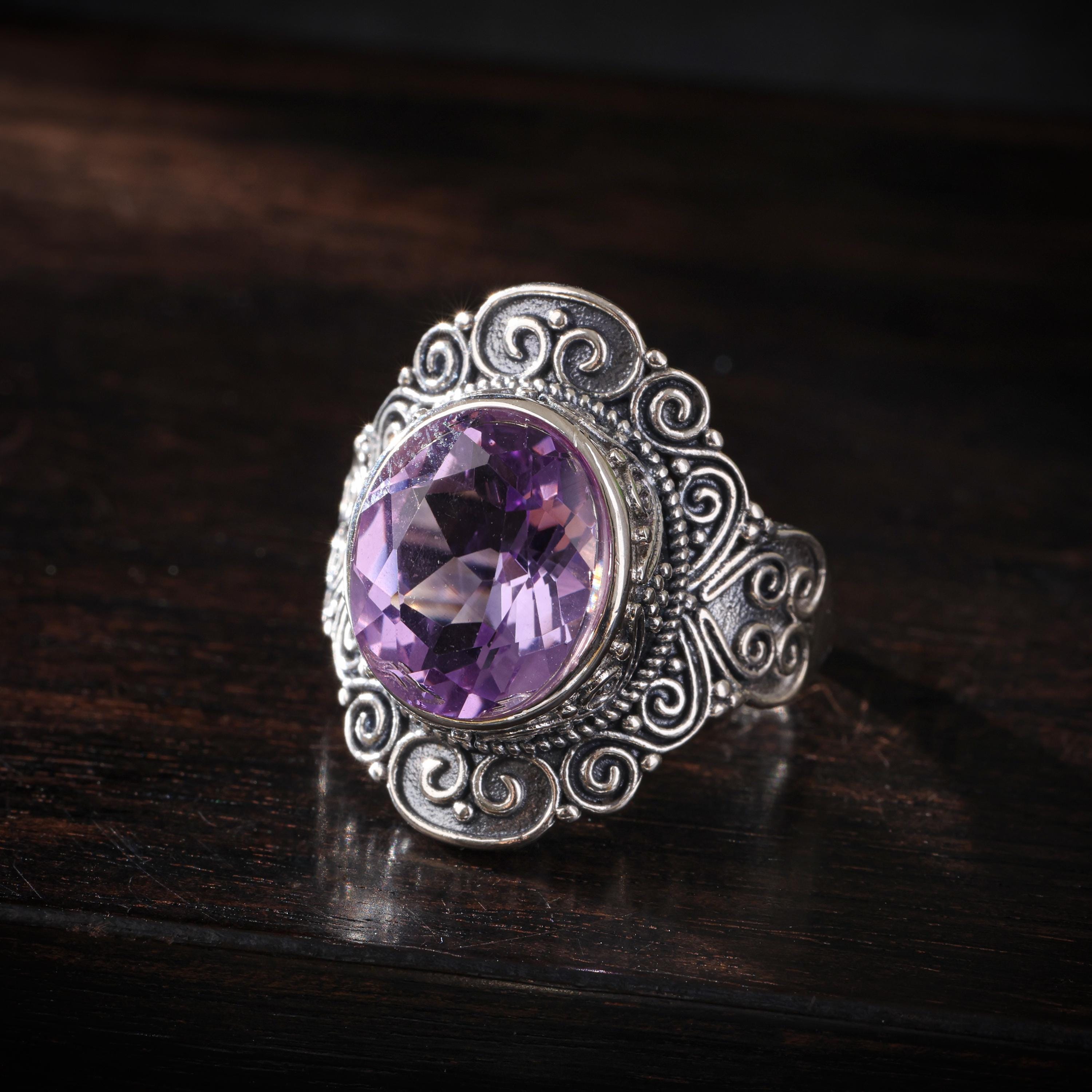 Natural Amethyst Ring