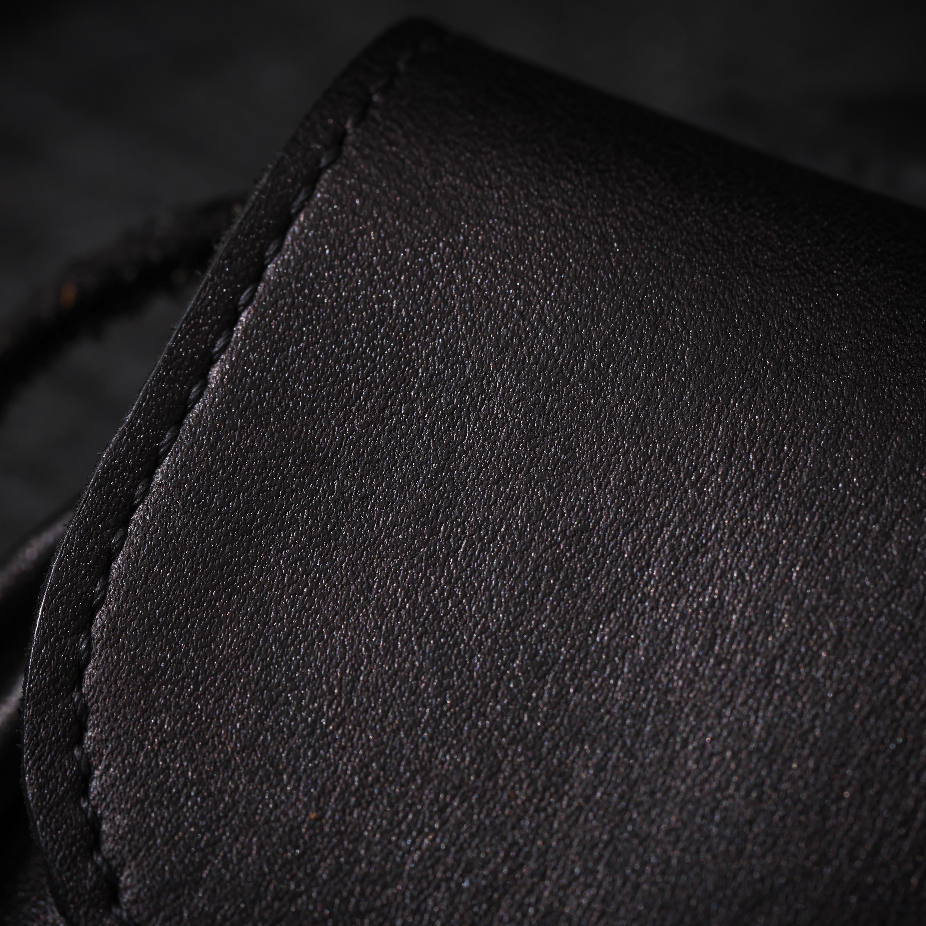 AURA DEER Vintage Veg-Tan Leather Pouch | Handmade Drawstring Rustic Jewelry Storage Bag