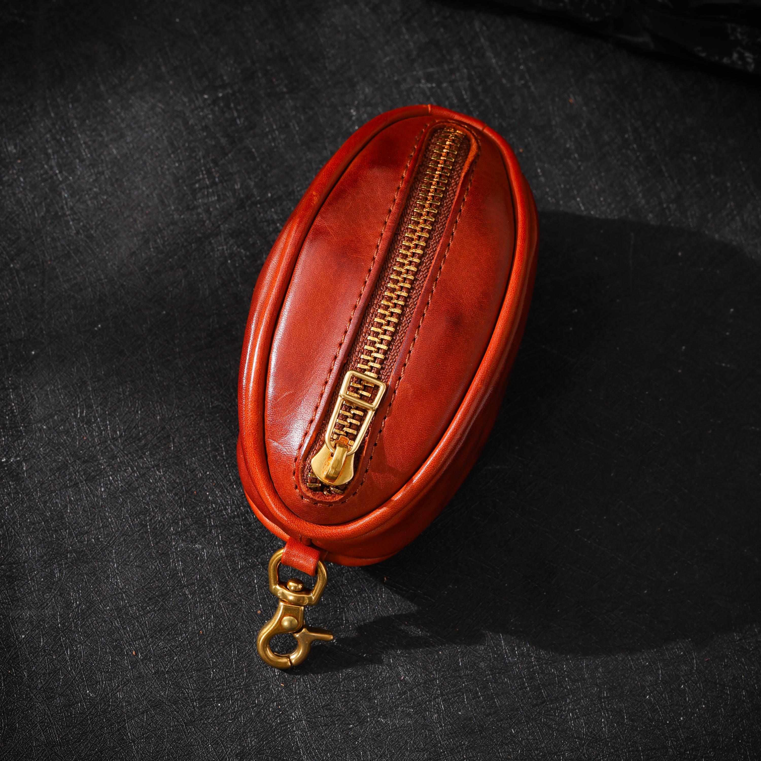 AURA DEER Leather Jewelry Pouch | Veg-Tanned Cowhide Travel Case