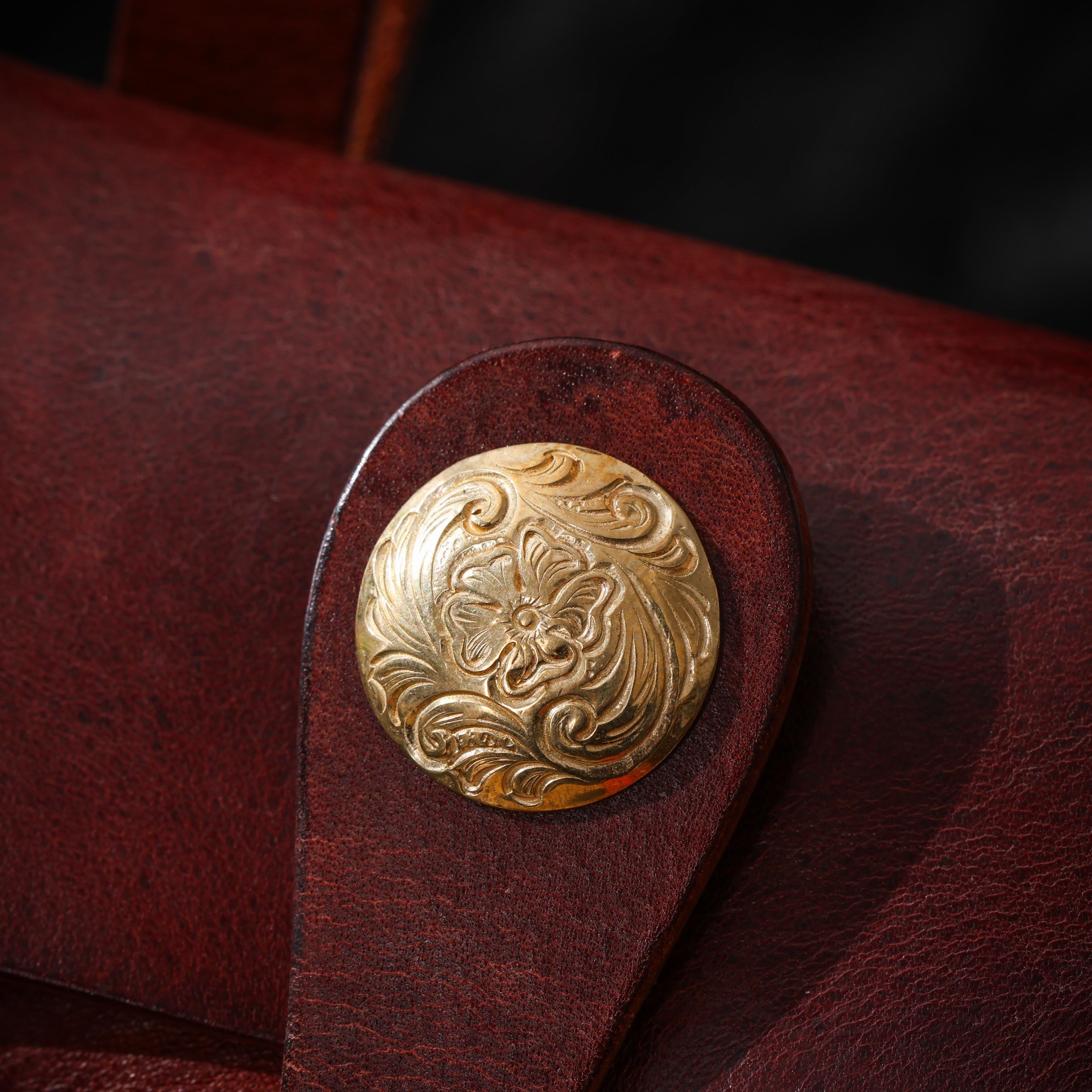 AURA DEER Leather Belt Pouch | Veg-Tanned Full-Grain Cowhide | Solid Brass Hardware | Jewelry & EDC Organizer