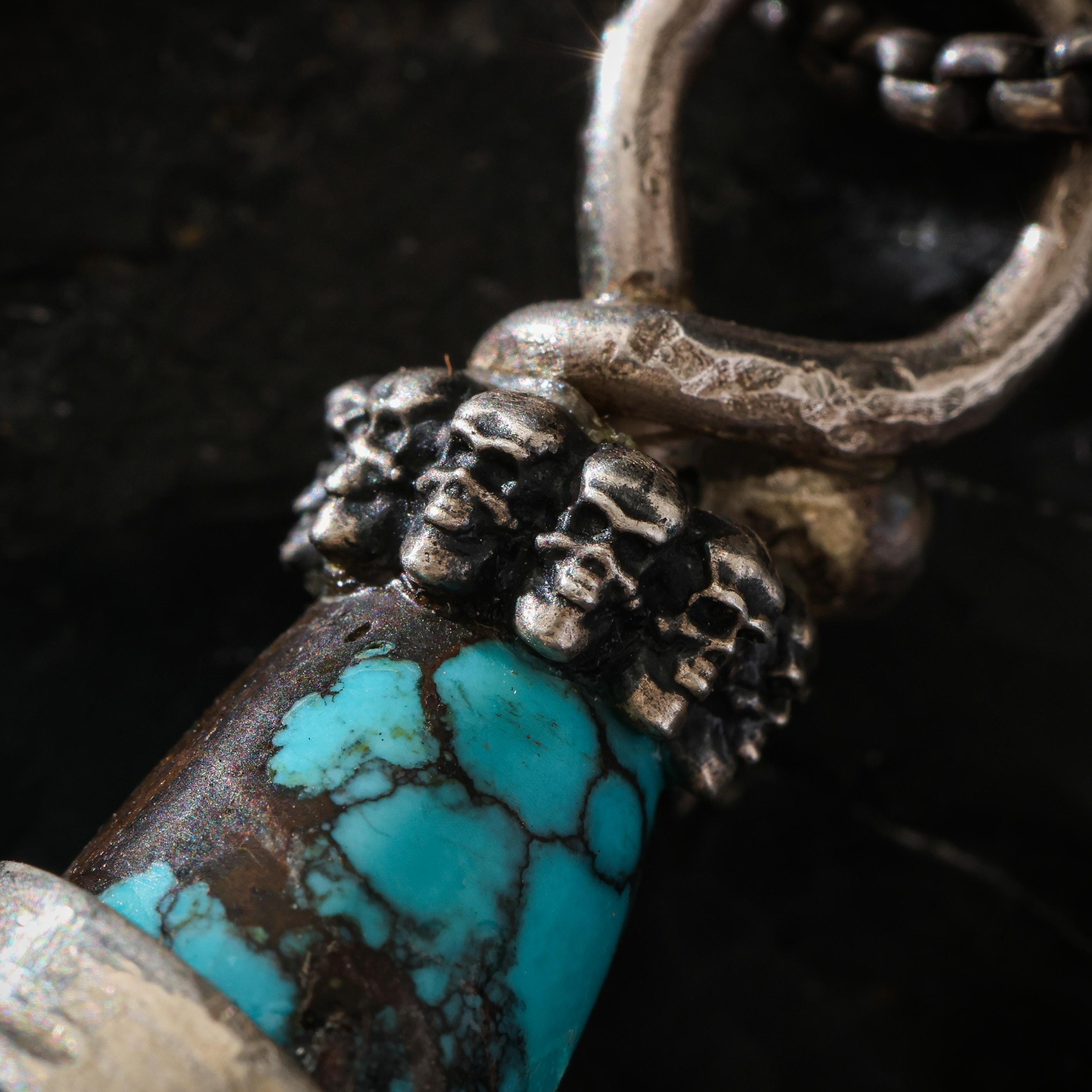 Turquoise Pendant Heavy Talisman