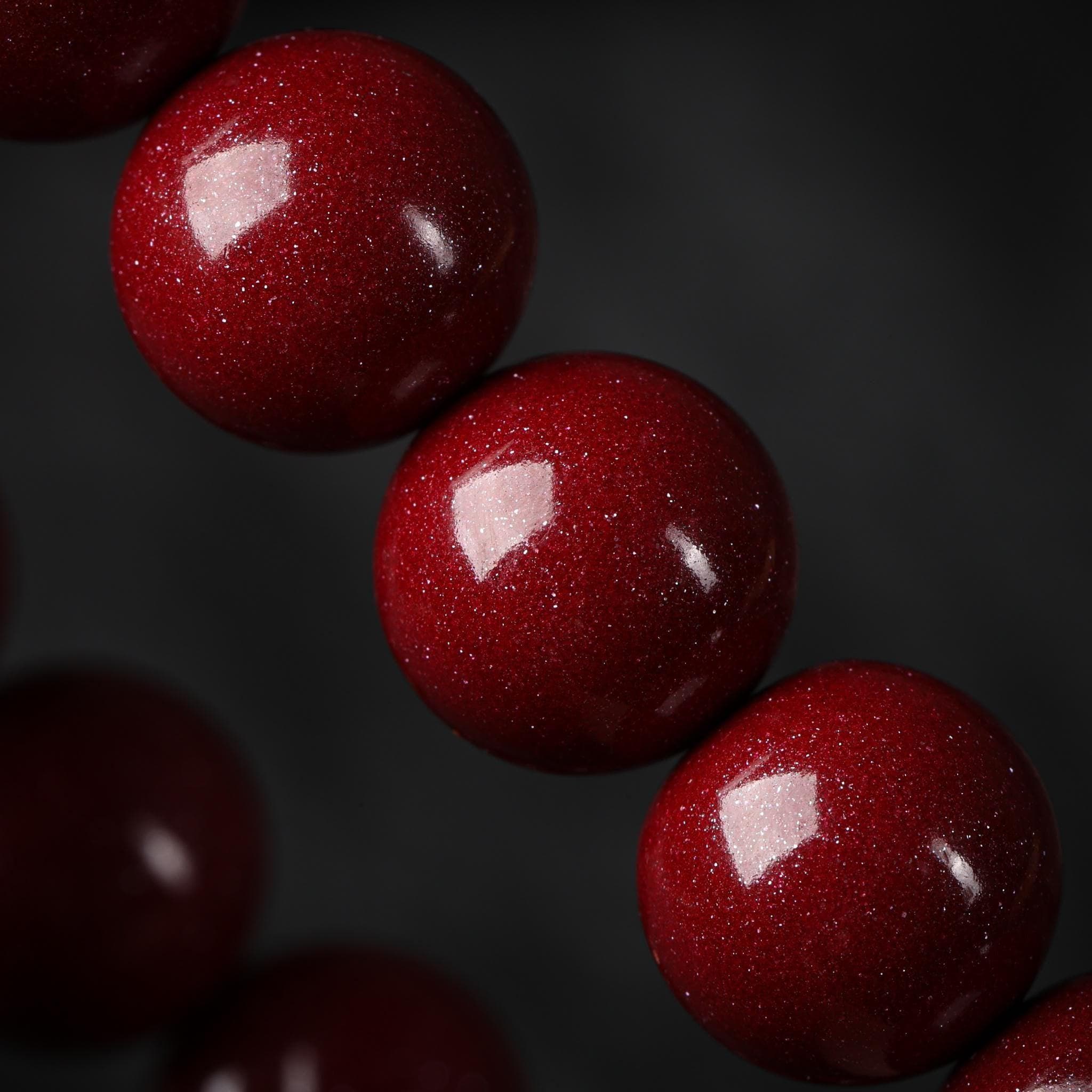 Cinnabar Amulet Mala Bead Bracelet