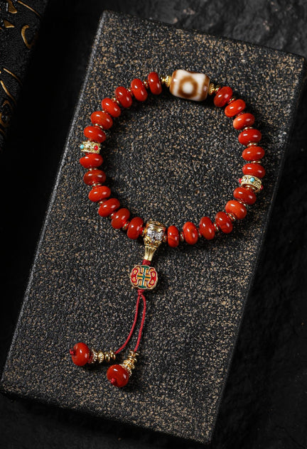 Red Agate Tibetan Bracelet