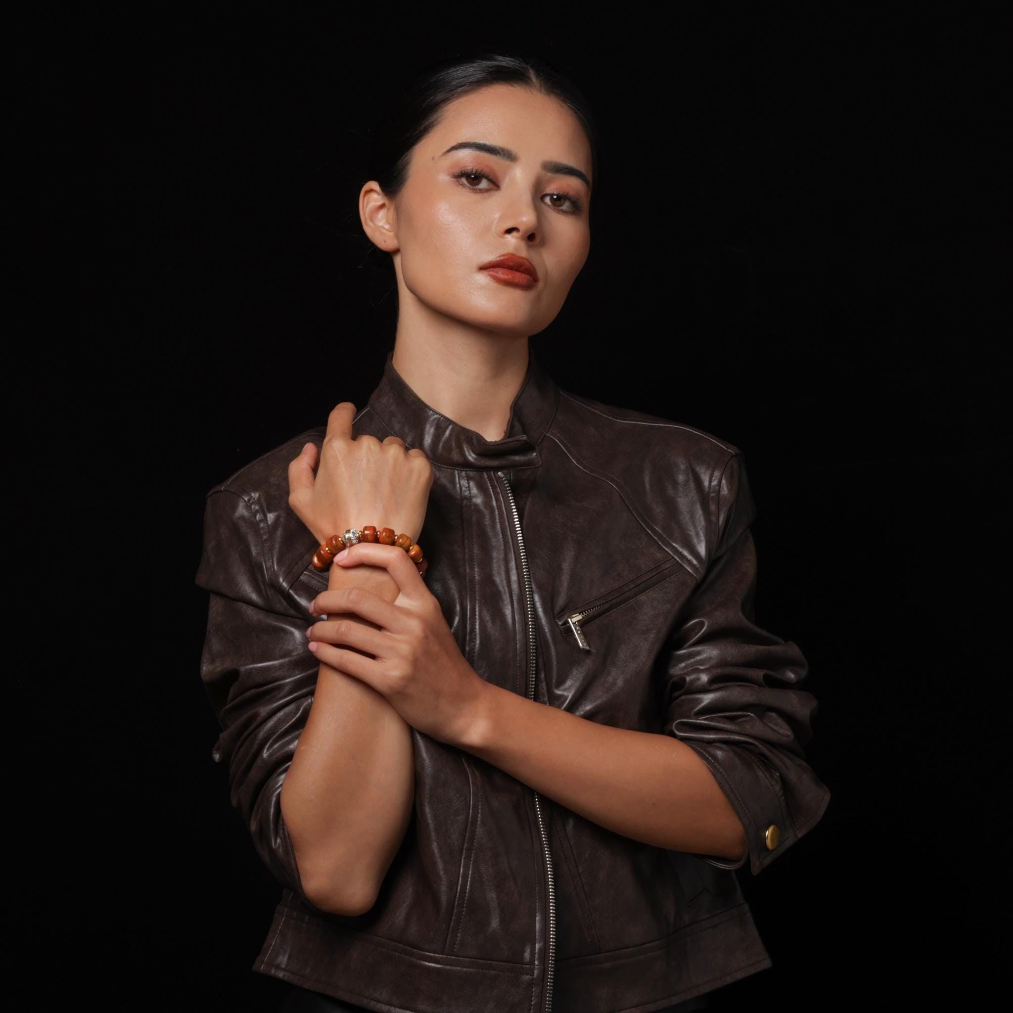 Yak Bone Bracelet with Turquoise & Vajra Bead