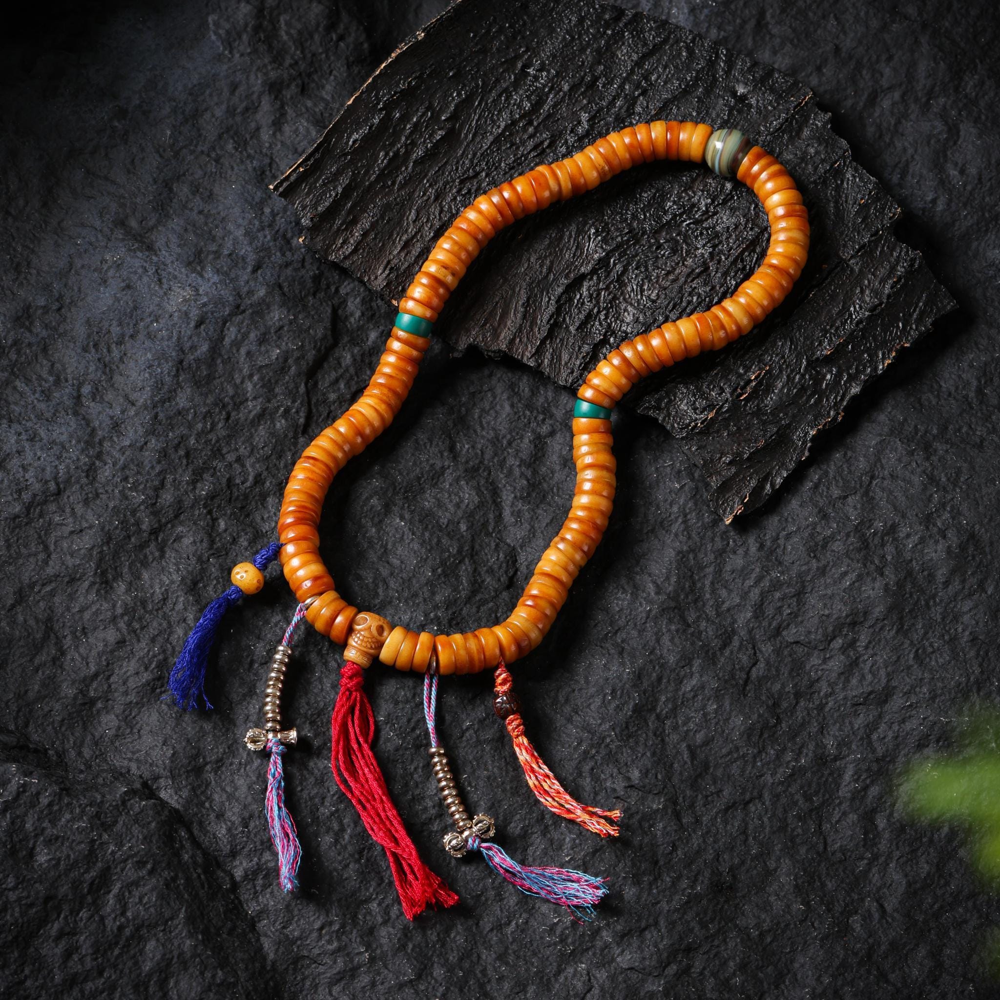 Bone Necklace 108 Mala Beads