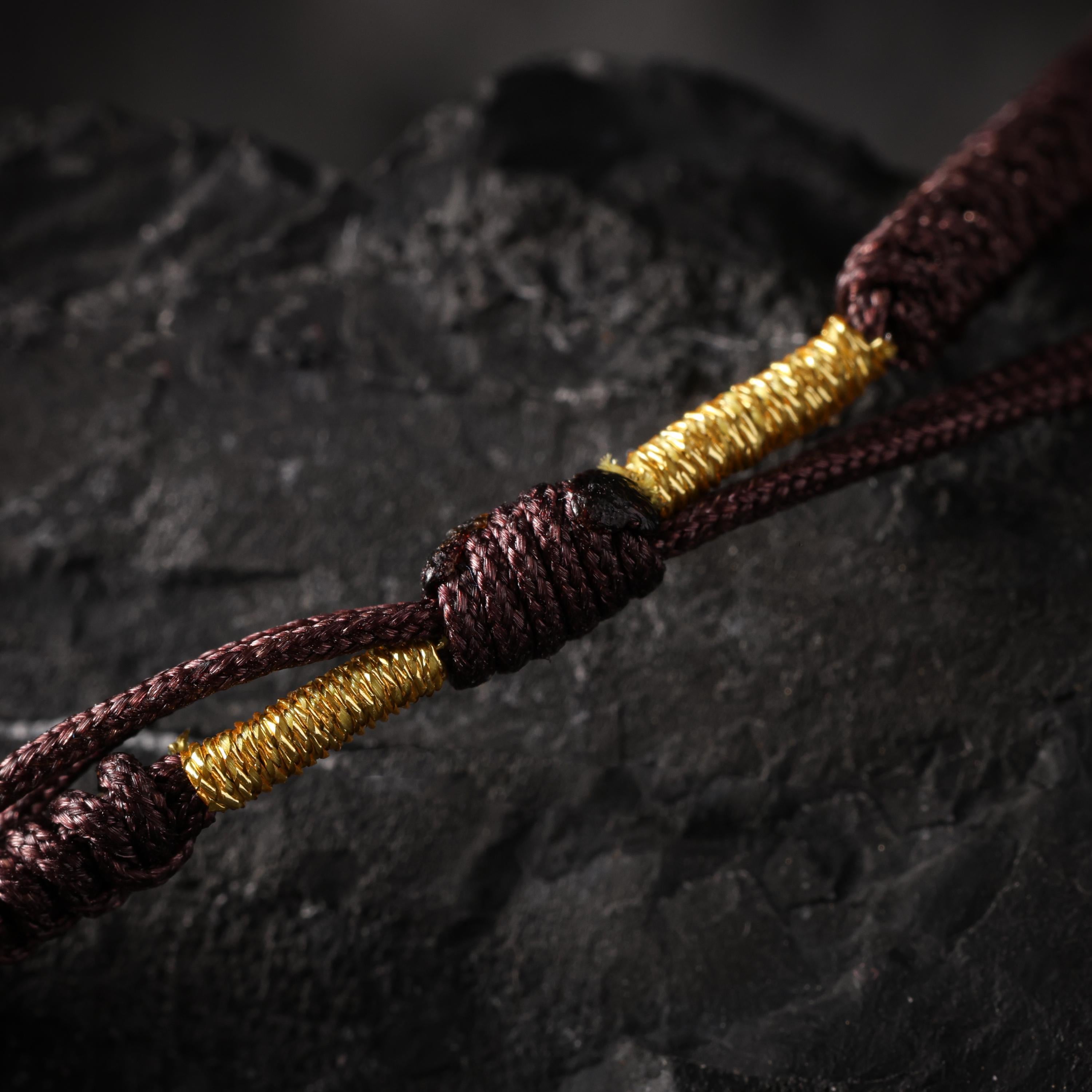 18K Gold Plated Vajra Bell Braided Bracelet