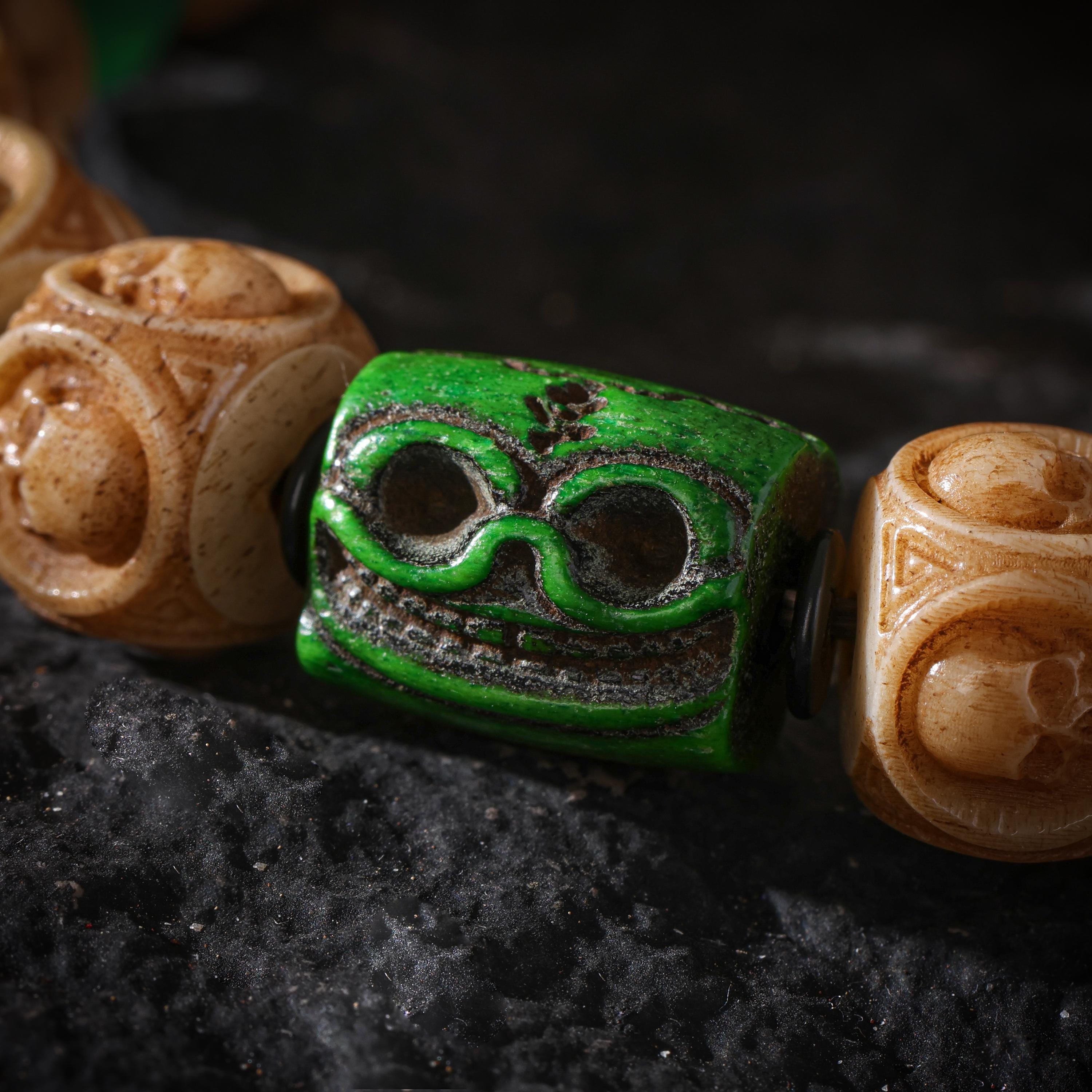 Yak Bone Skull Bracelet