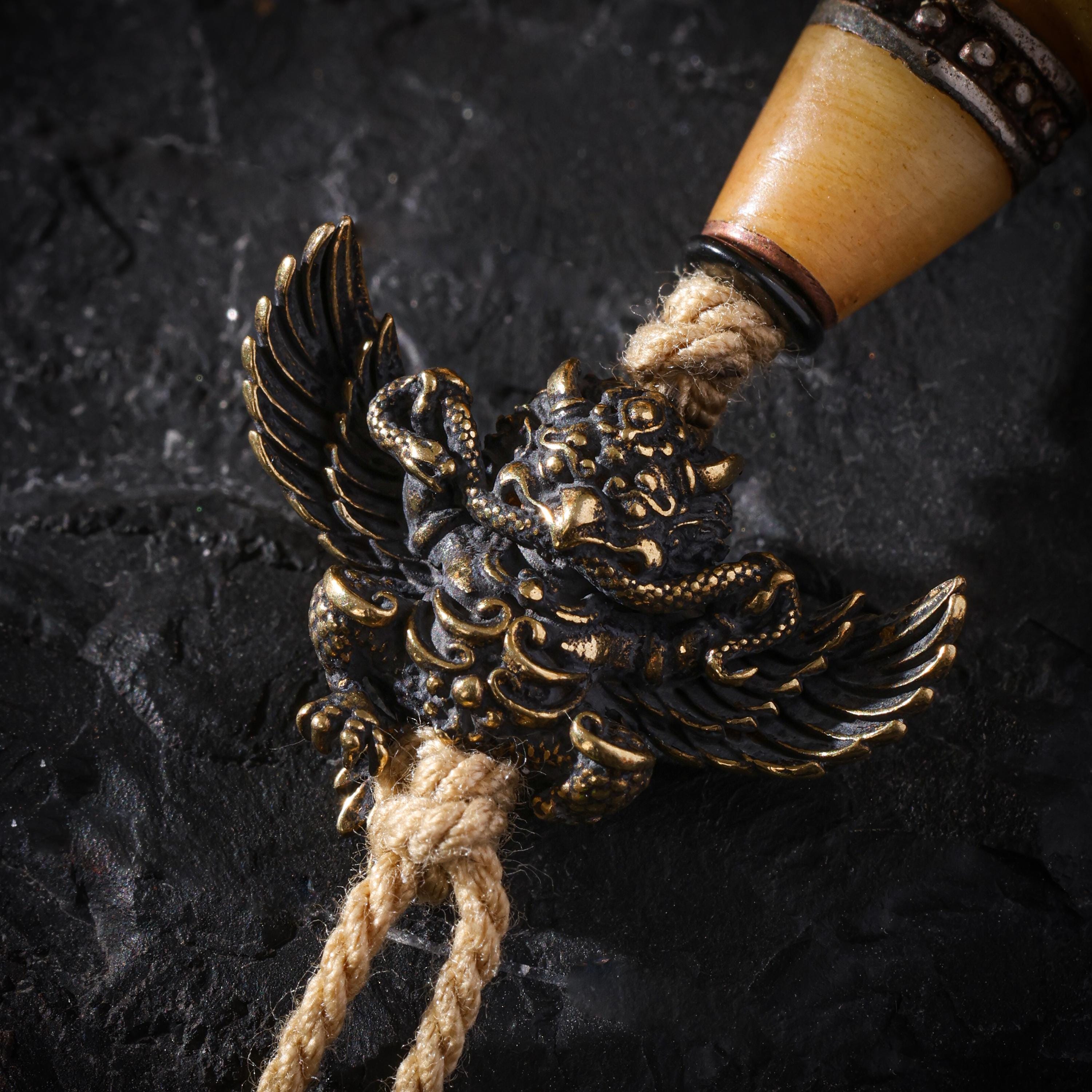 Yak Bone Skull Bracelet