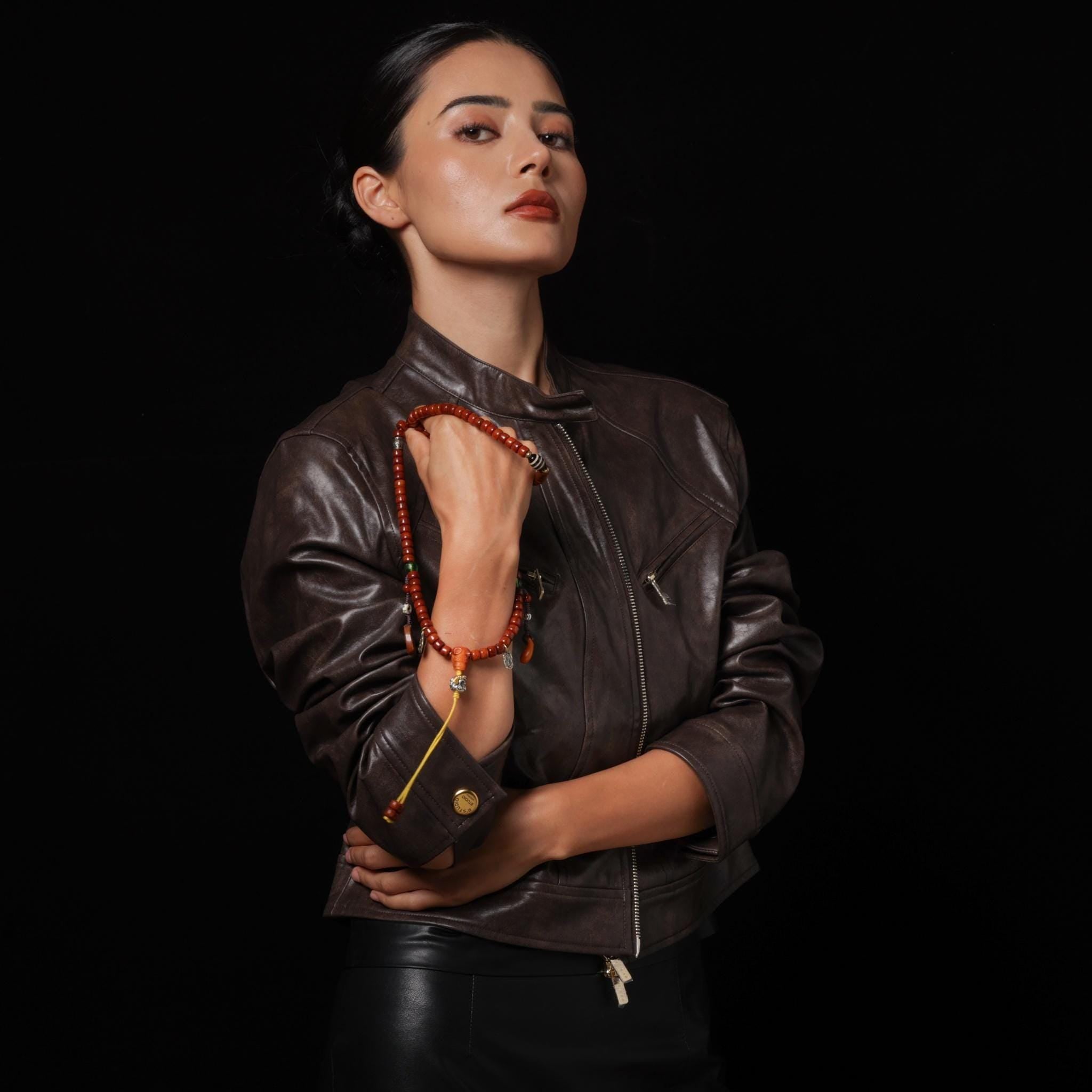 Yak Bone Necklace 108 Mala Beads