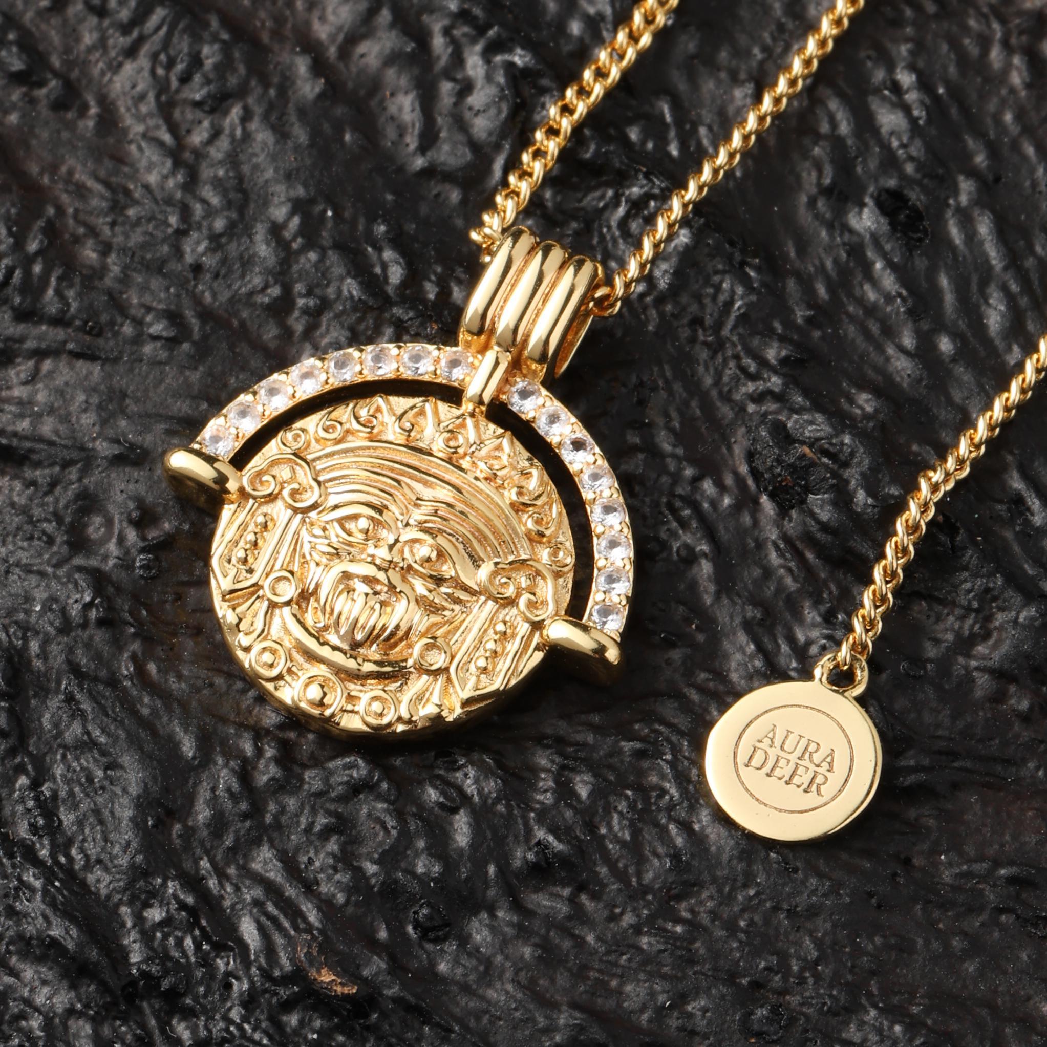 18K Gold-Plated Fortune Zaki Amulet Necklace