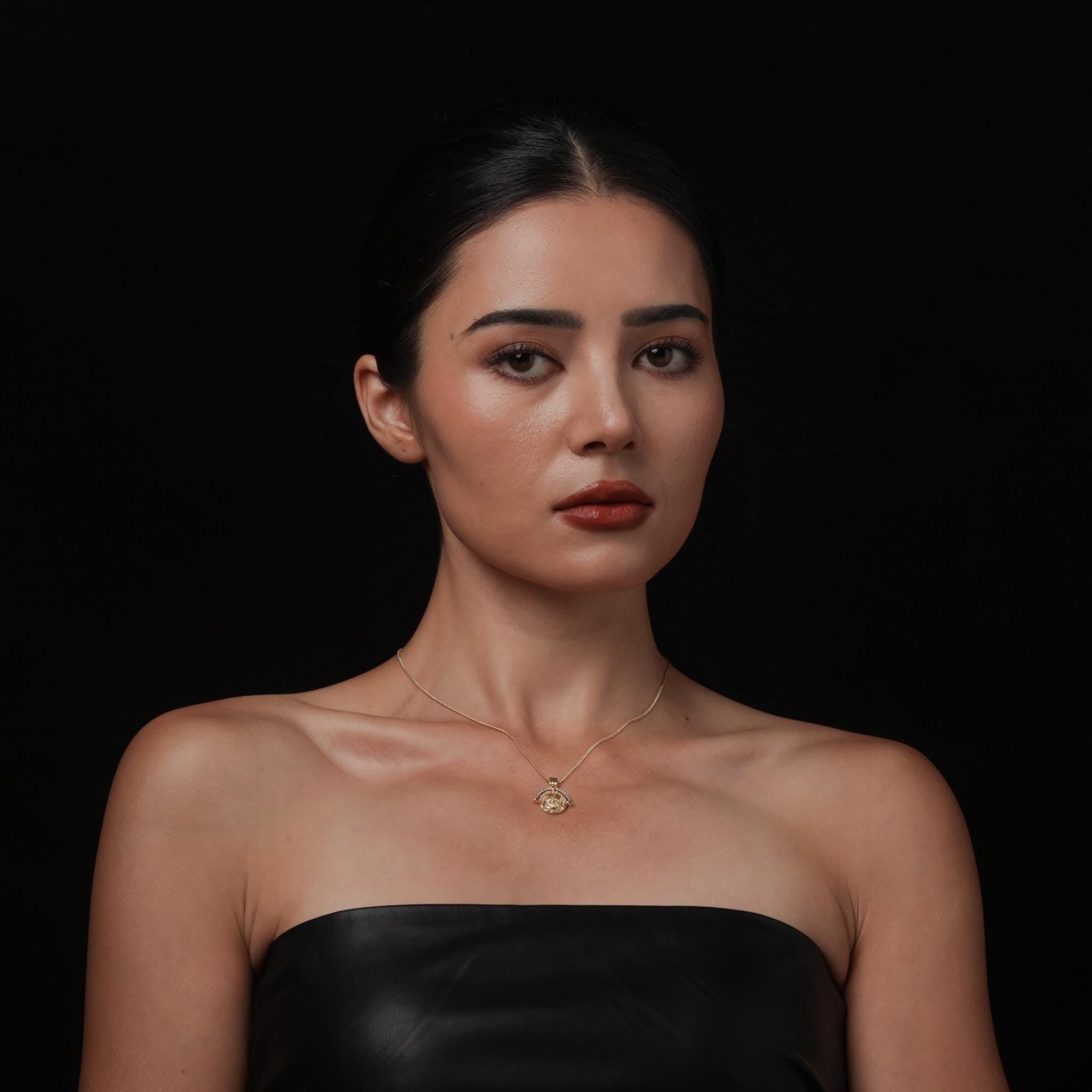 18K Gold-Plated Fortune Zaki Amulet Necklace