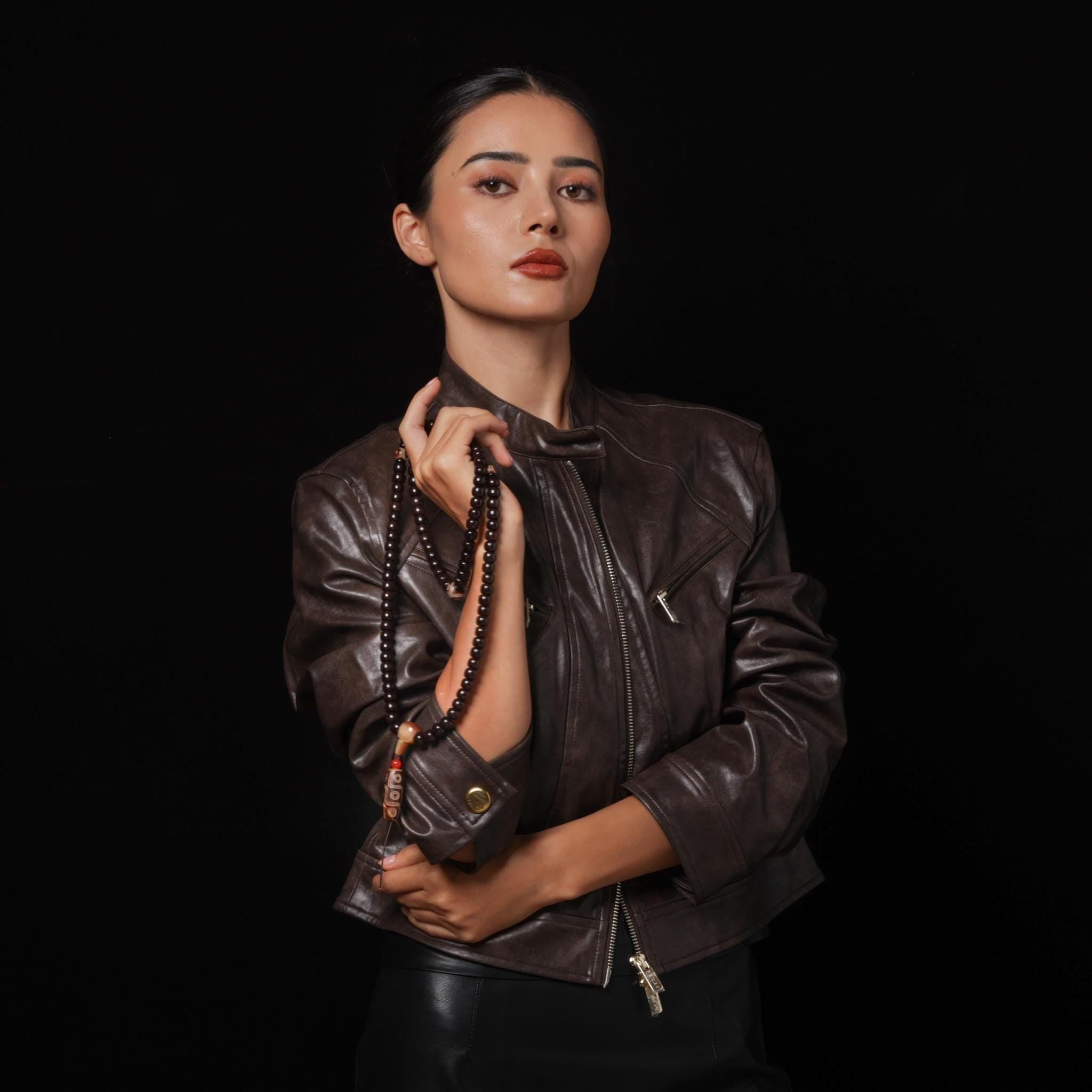 Black Bodhi 108 Mala Beads Necklace