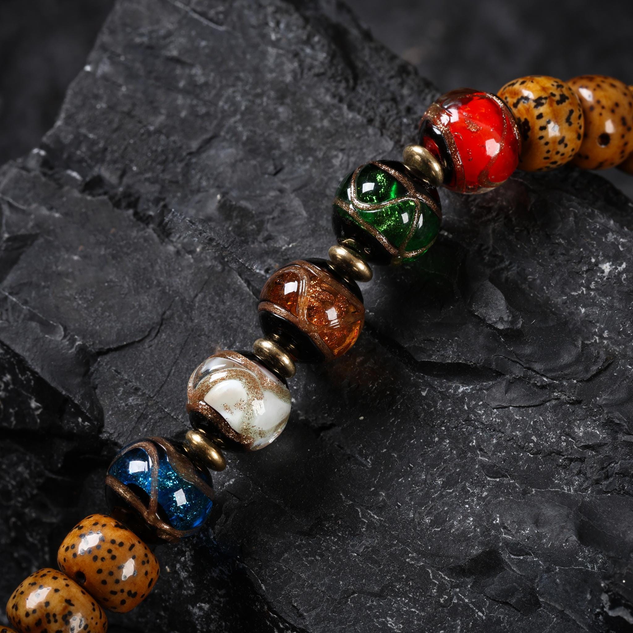 Bodhi seeds Necklace 108 Mala Beads