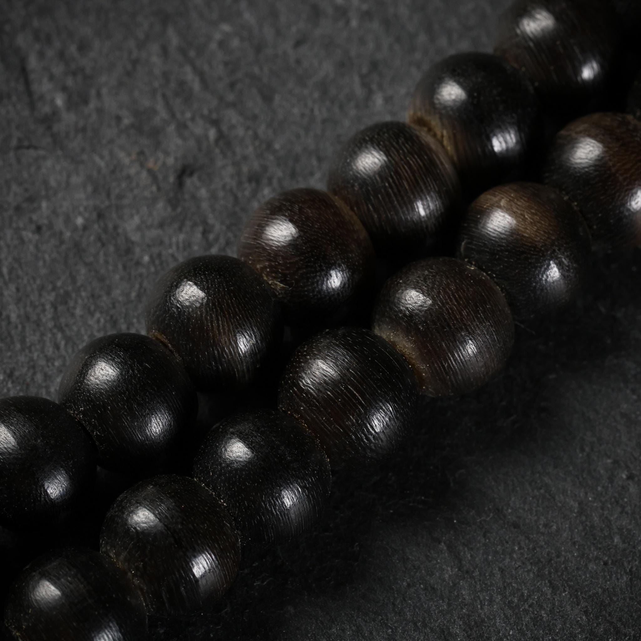 Yak Bone Mala Beads 108 with Tibetan Silver Amulet