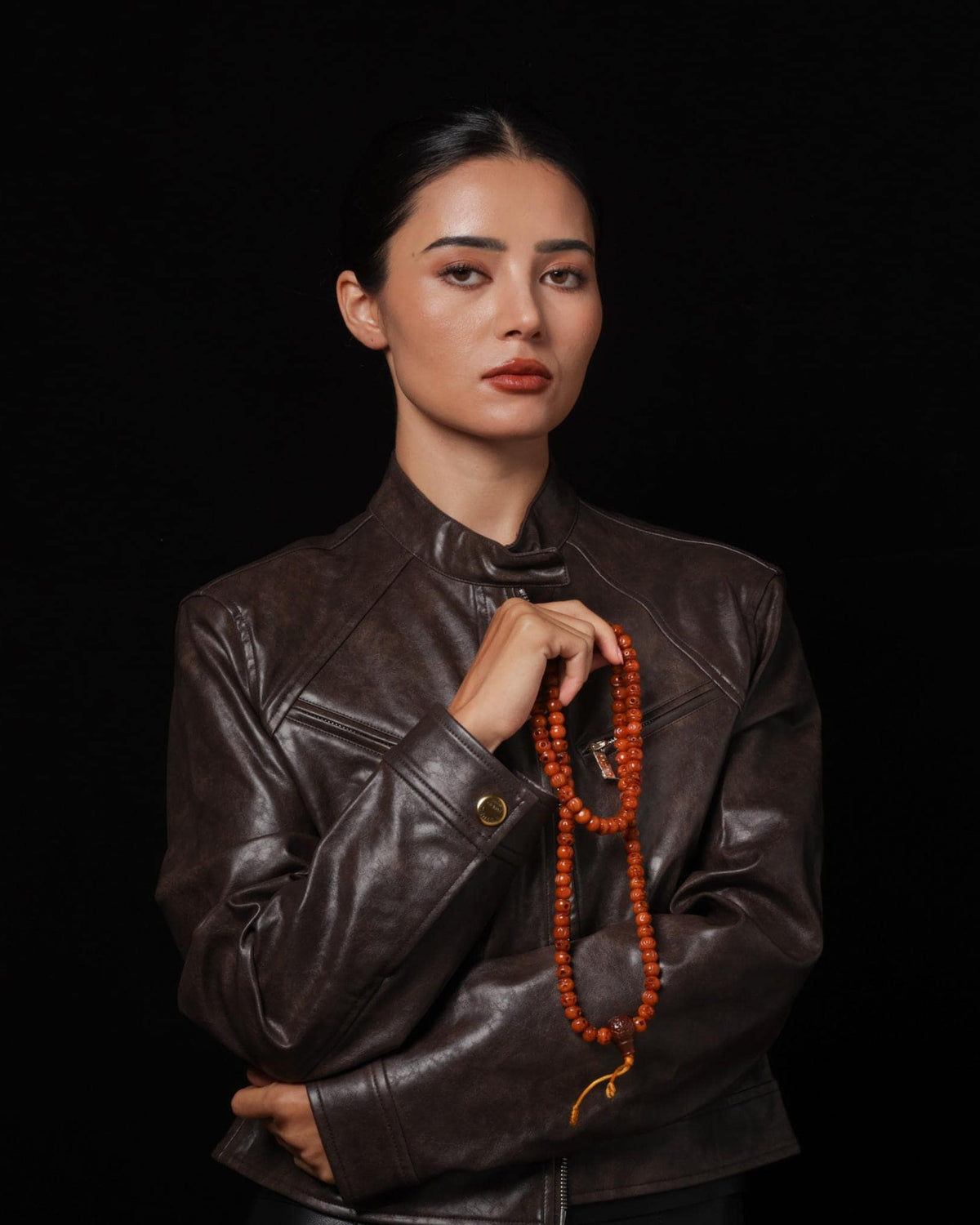 Bone Skull 108 Mala Necklace-10