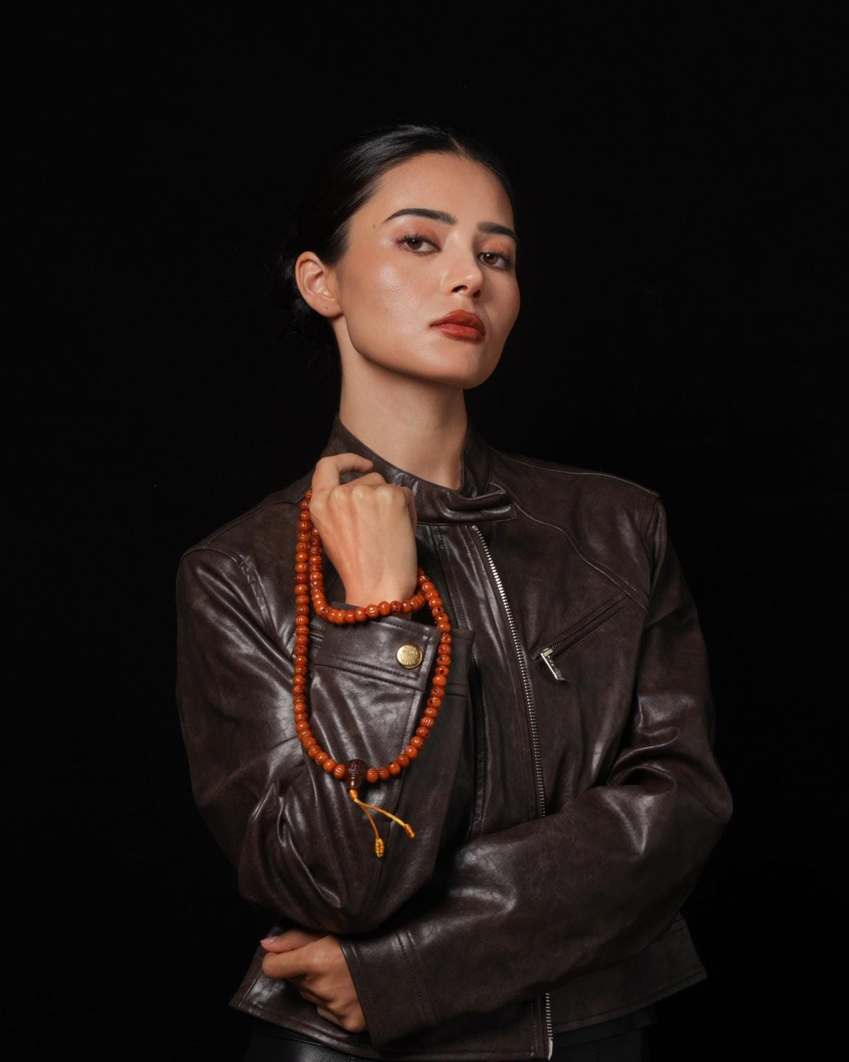 Bone Skull 108 Mala Necklace-12