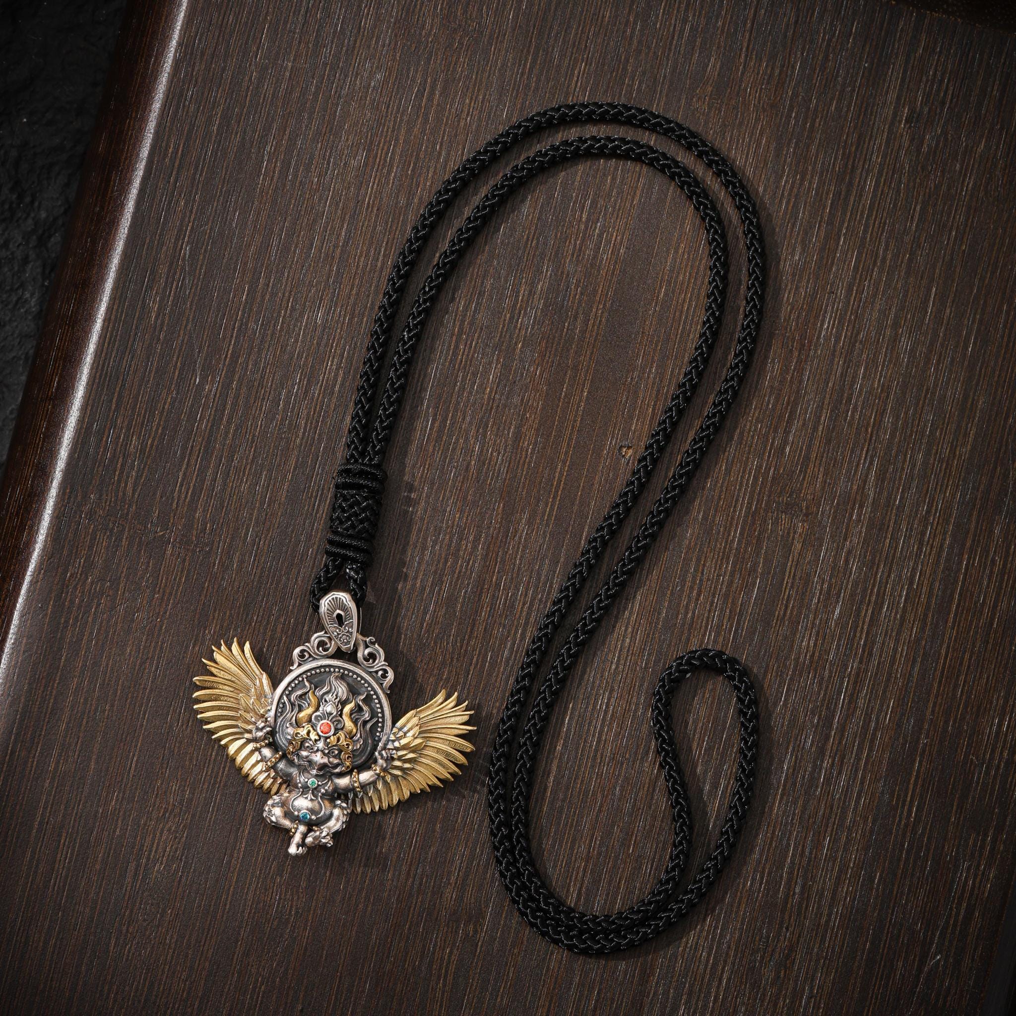 Tibetan Garuda Amulet Necklace