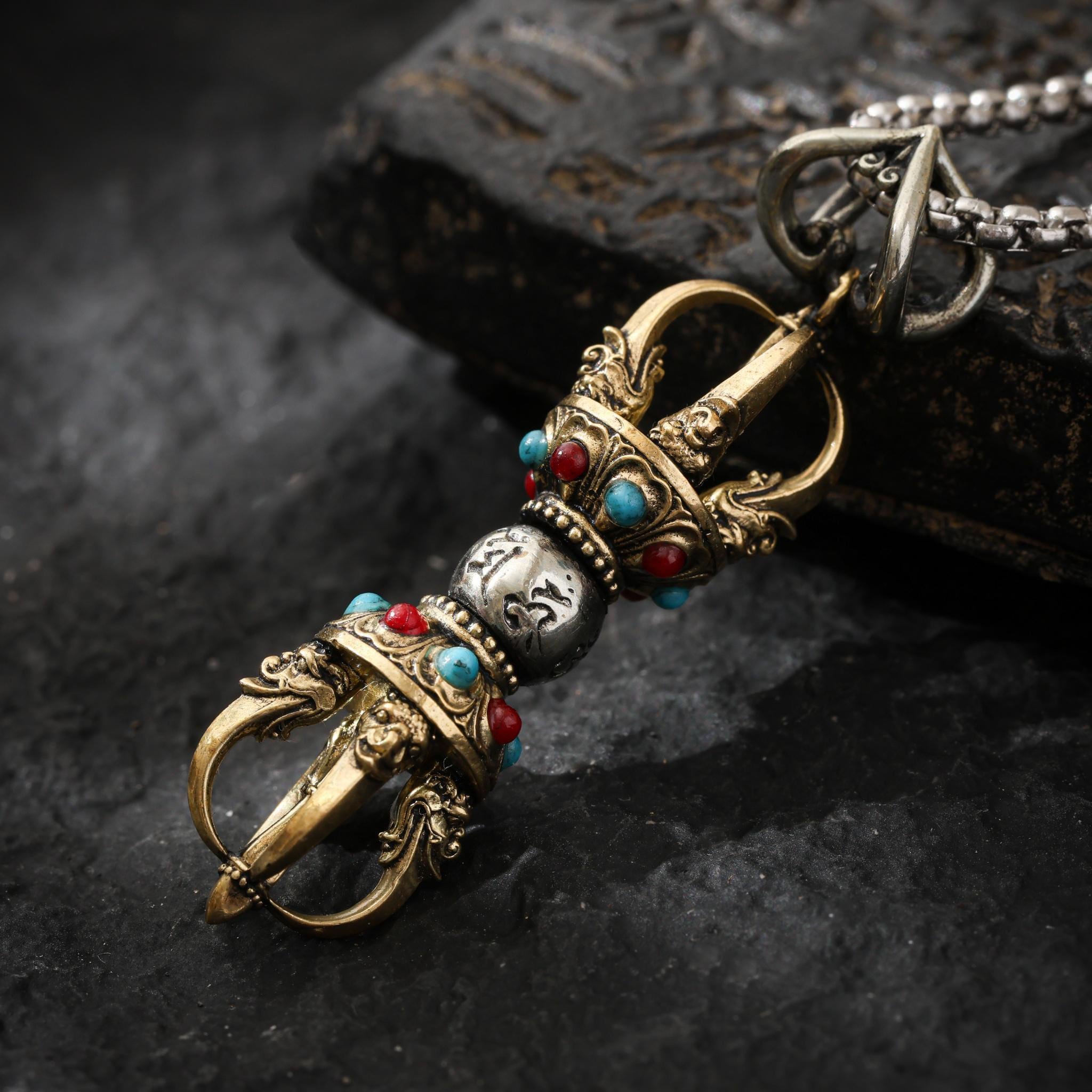 Five-Pronged Vajra Pendant